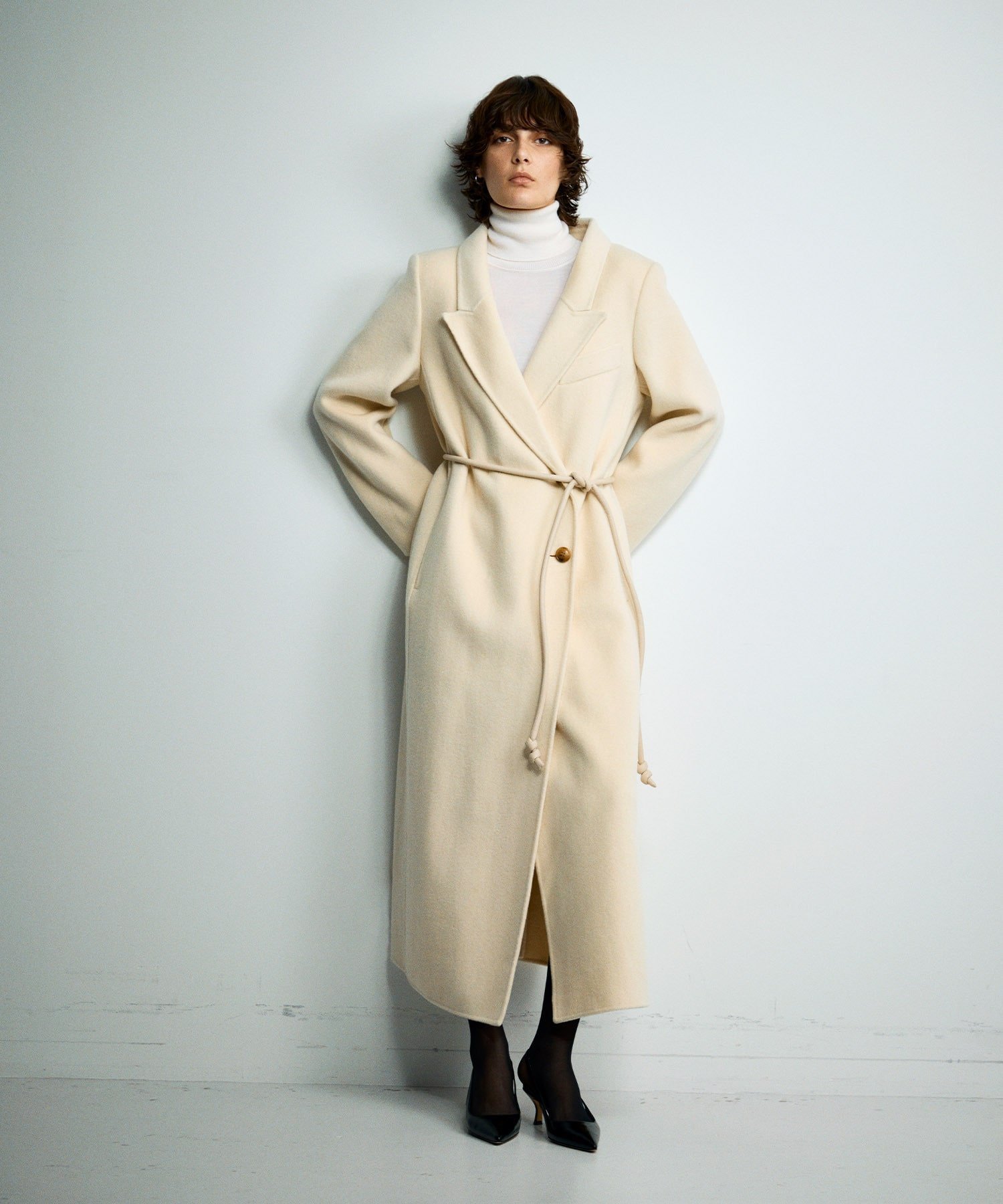 楽天市場】カシミヤ コート ホワイトの通販