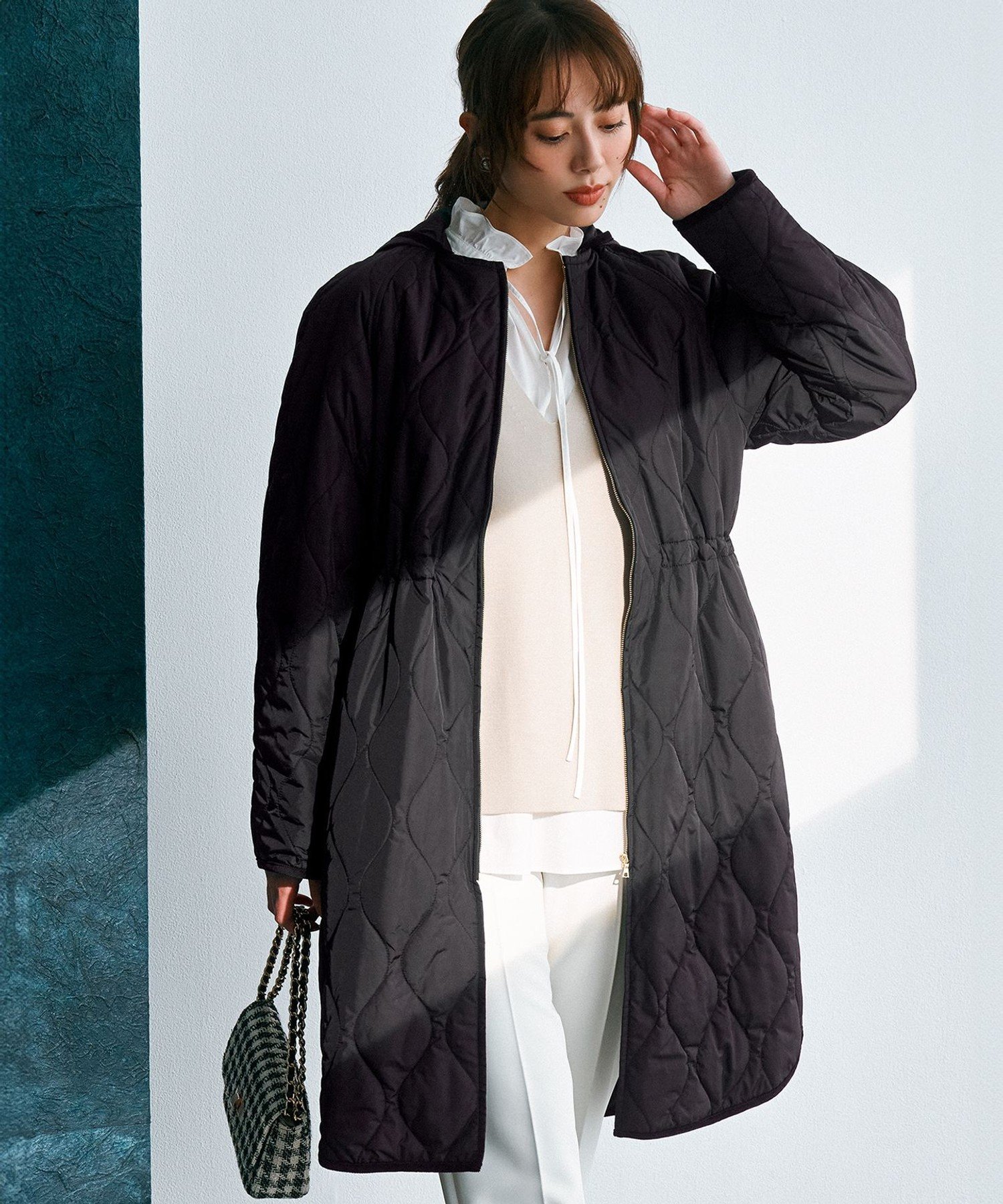 23区｜【洗える/撥水加工】中綿 ロング パディング アウター | Rakuten