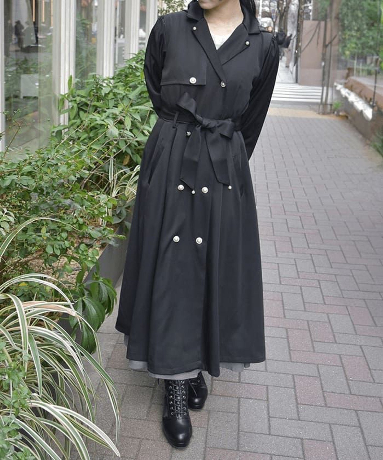 axes femme｜フード付トレンチコート | Rakuten Fashion(楽天