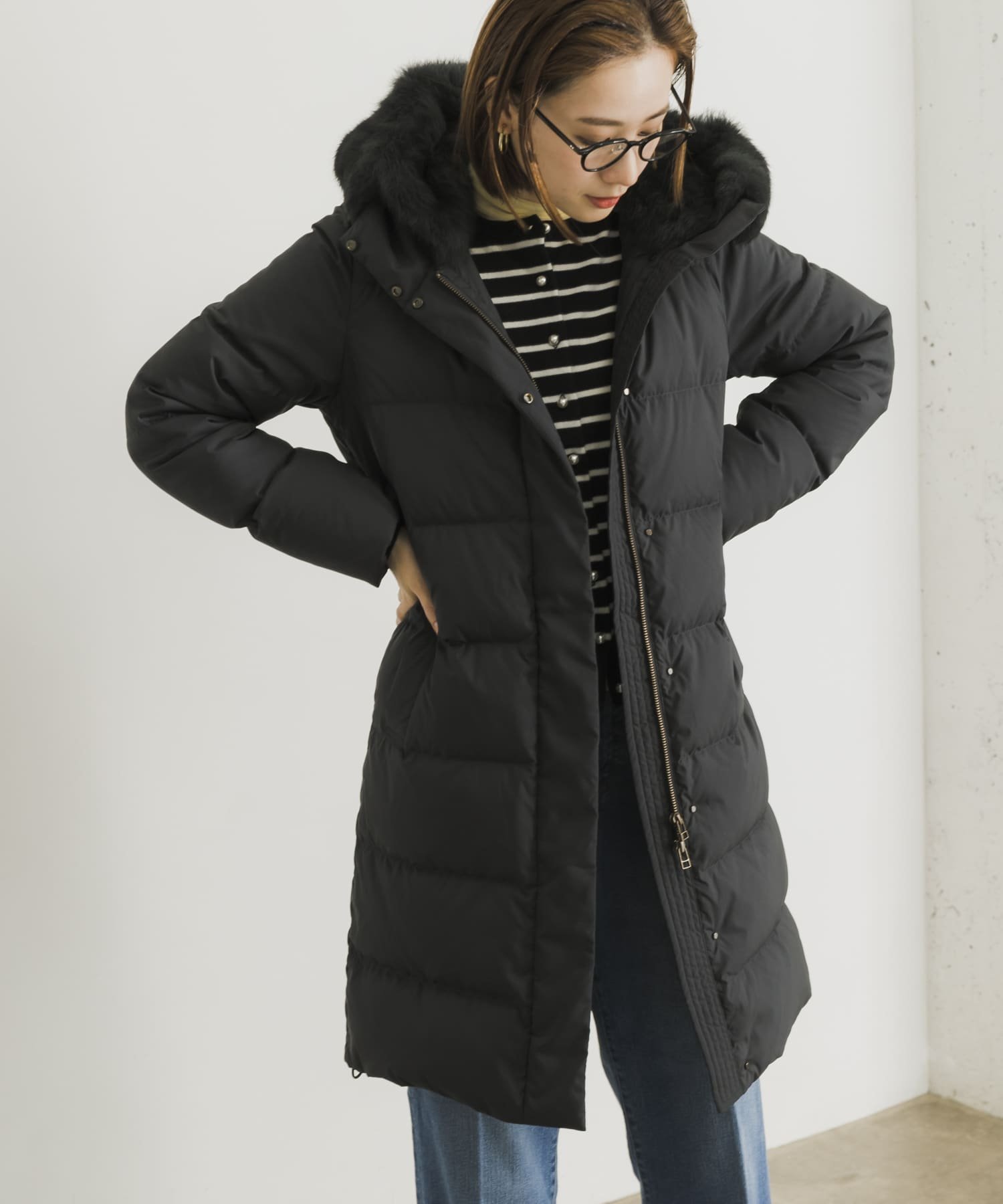 SALE／30%OFF】URBAN RESEARCH ラビットフードストレッチロングダウン