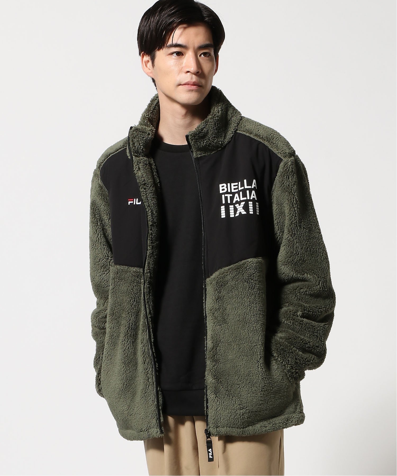 ニッキー｜FILA/(M)シャギー切替トラックジャケット | Rakuten Fashion