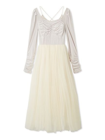 SNIDEL｜【Chacott】ベロア×チュールワンピース | Rakuten Fashion