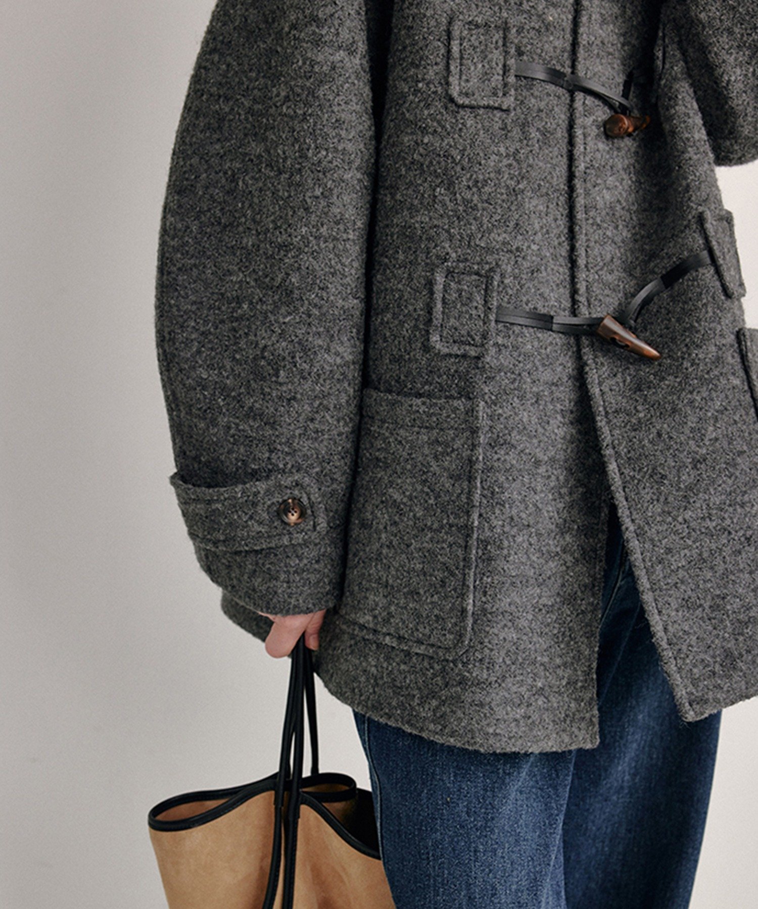 chuclla｜ウールミドル丈ダッフルコート FD24W448【Fano】 | Rakuten