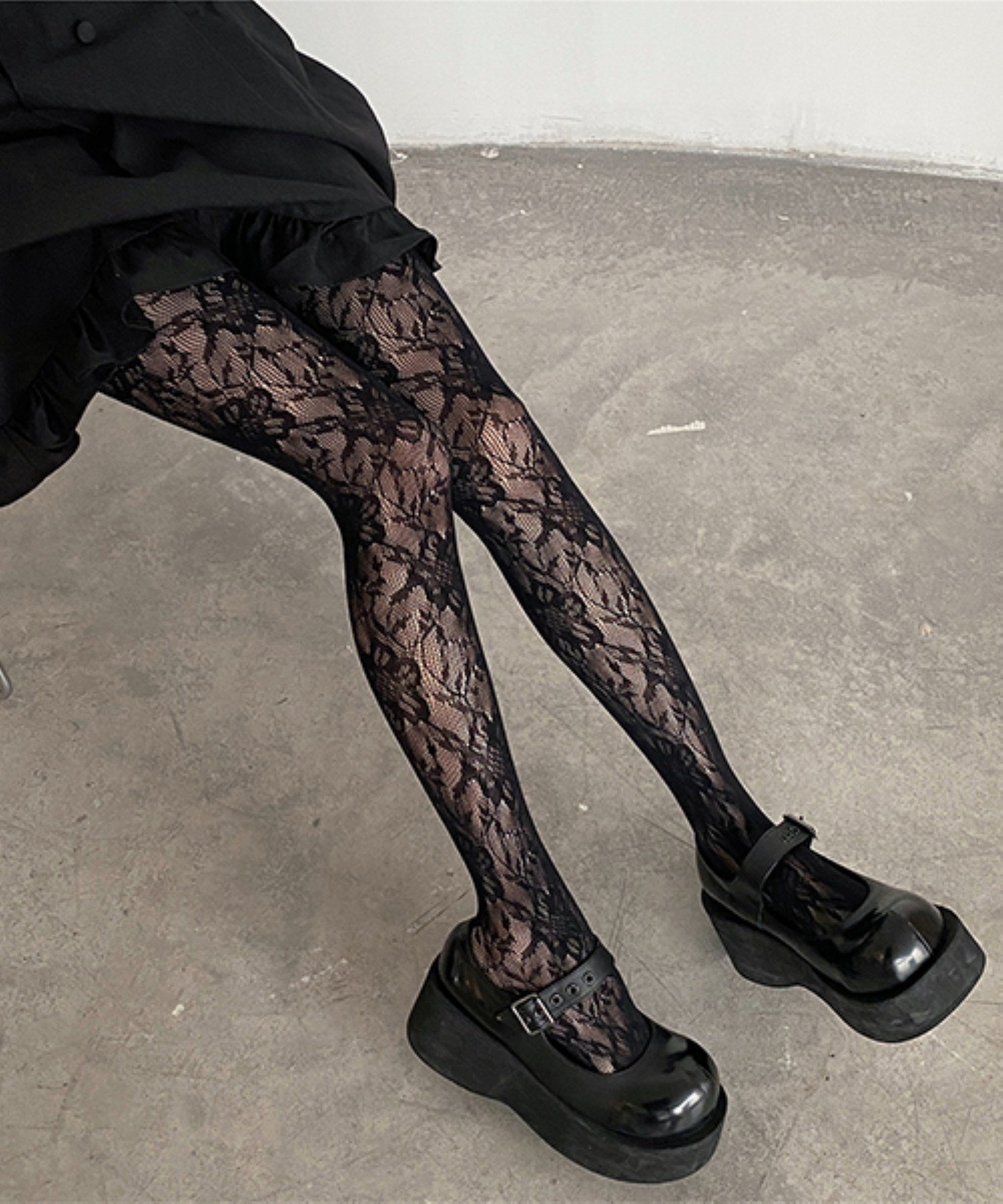 chuclla｜フラワーレースタイツ カラータイツ cula452 | Rakuten
