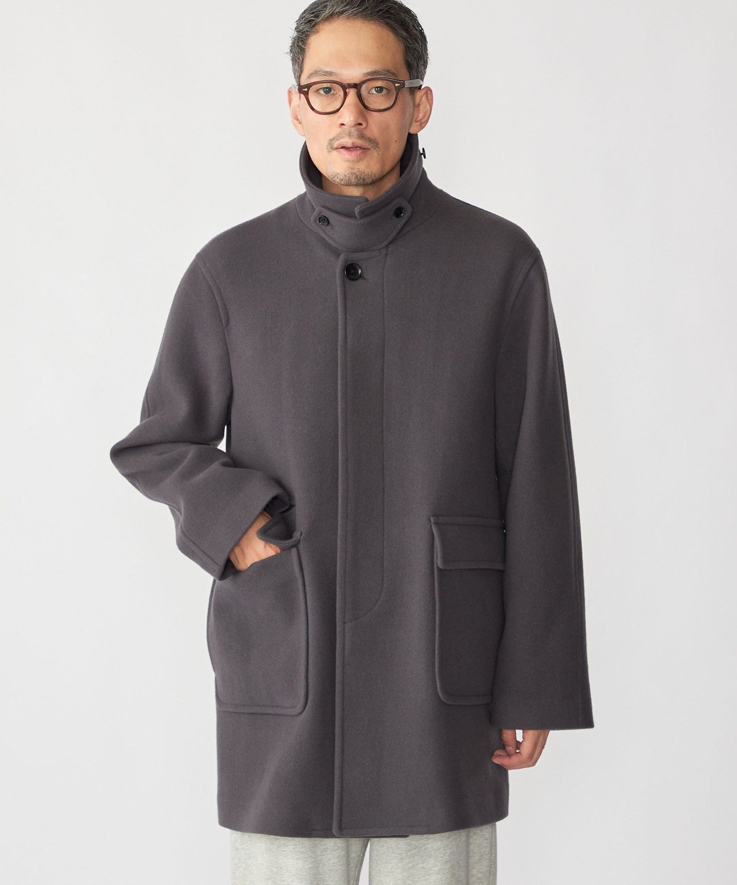 SHIPS｜SHIPS: S140 ウールシルク ステンカラー コート | Rakuten