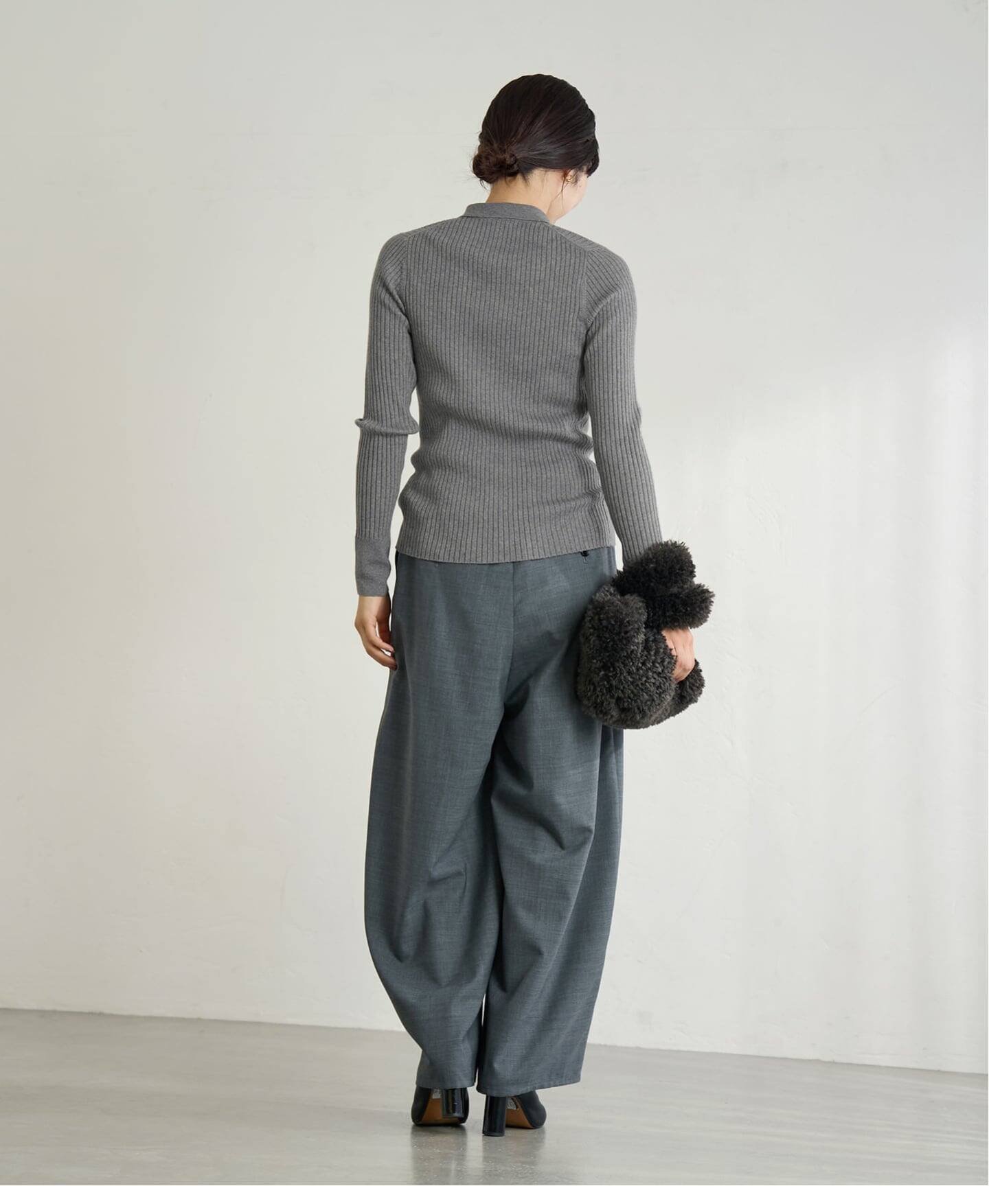 IENA｜EXメリノリブ ポロ襟カーディガン | Rakuten Fashion(楽天