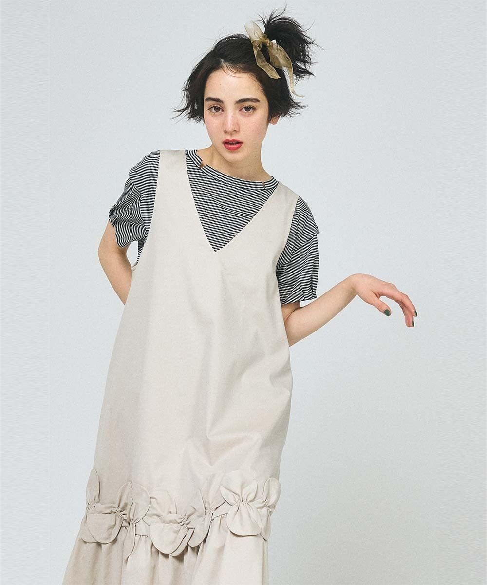 Jocomomola｜Monotono フラワーモチーフジャンパースカート | Rakuten