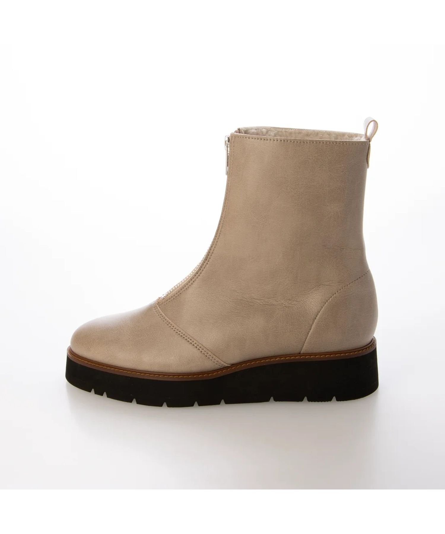 Mode et Jacomo×ing｜厚底フロントジッパーブーツ | Rakuten Fashion