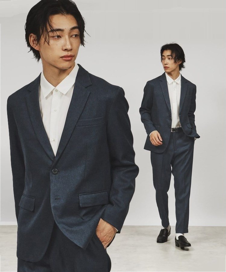 tk.TAKEO KIKUCHI｜【上下2点セット】エステルサージセットアップ