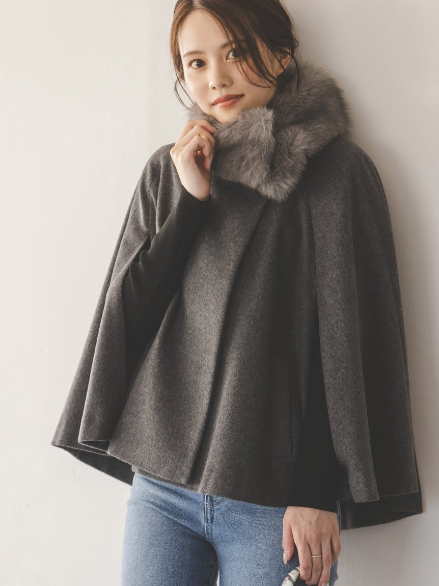 SNIDEL｜ショートケープコート | Rakuten Fashion(楽天ファッション