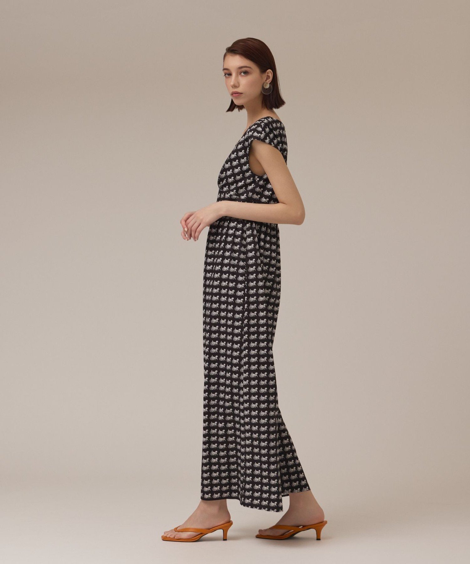 GRACE CONTINENTAL｜ホースプリントサロペット | Rakuten Fashion(楽天