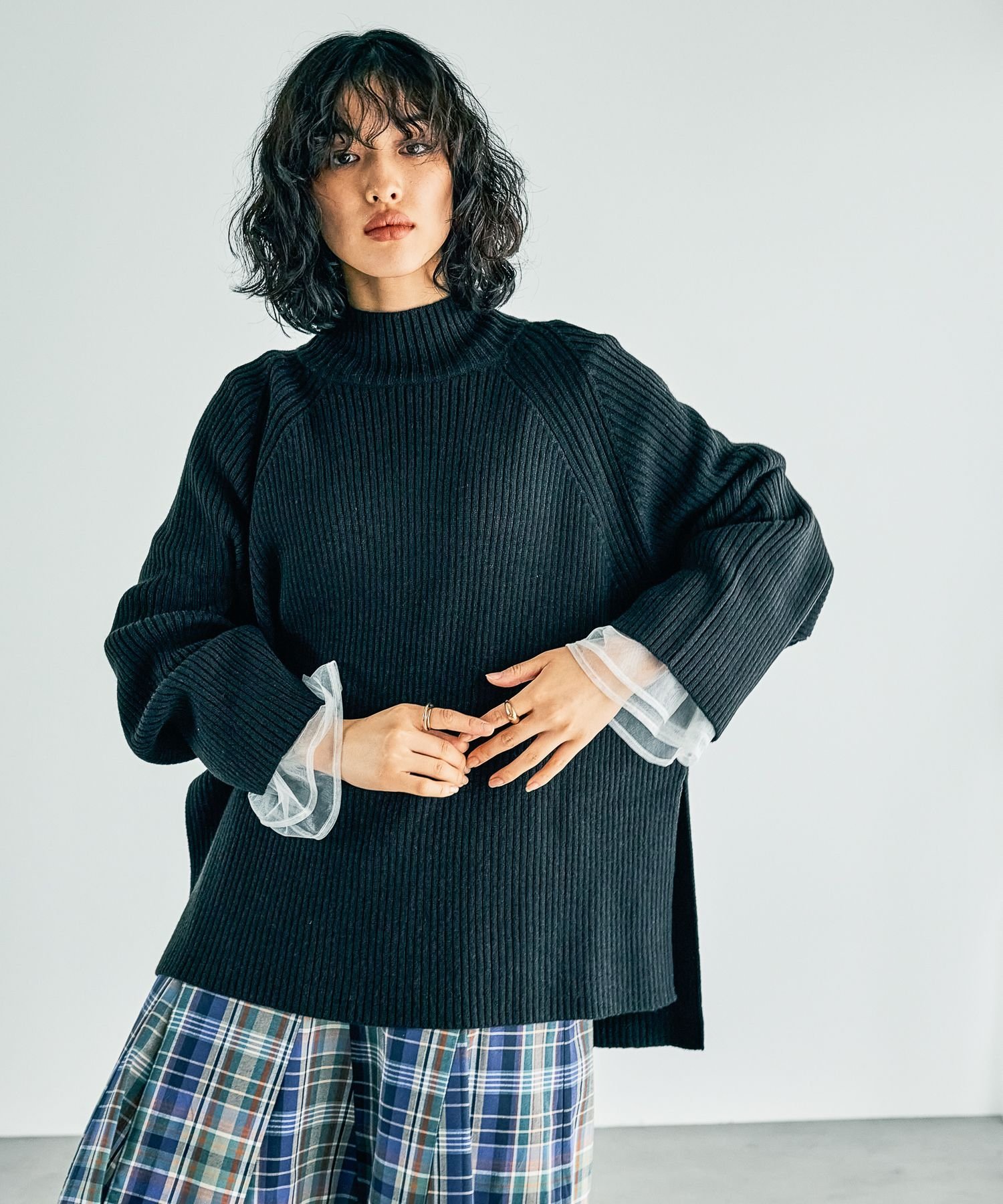 LEPSIM｜7ゲージラグランリブハイネックプルオーバー | Rakuten