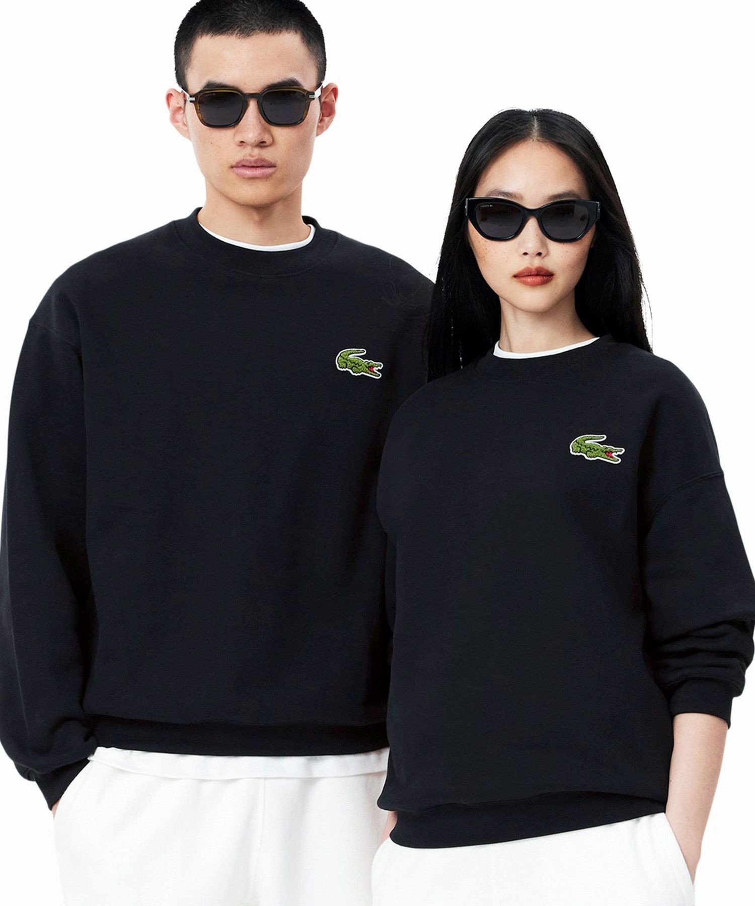 LACOSTE｜エッセンシャルクルーネックスウェット トレーナー | Rakuten