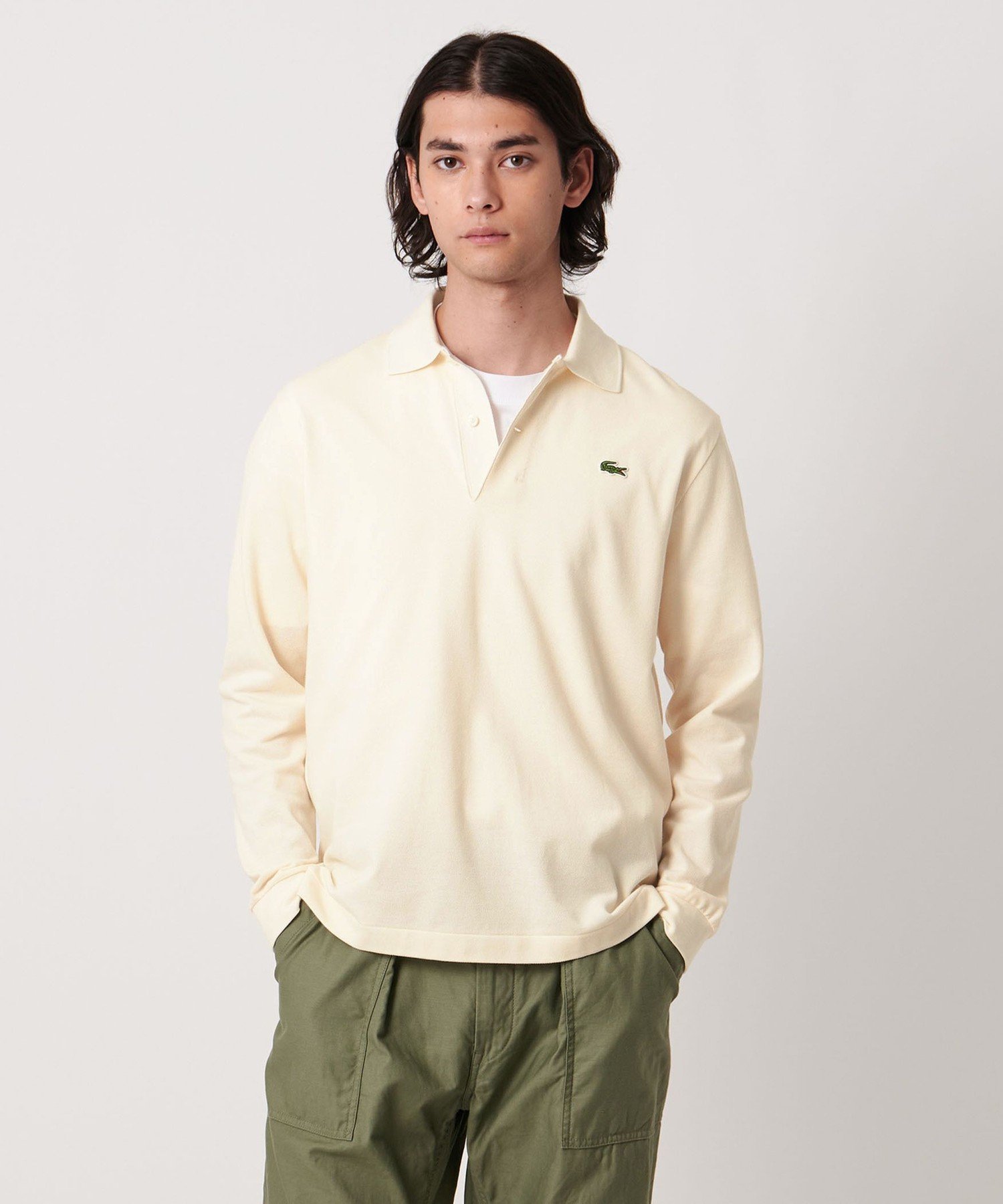 UNITED ARROWS別注 LACOSTE ロングスリーブ ピケ ポロシャツ UNITED ARROWS｜【別注】<LACOSTE>ロングスリーブ ピケ スキッパー
