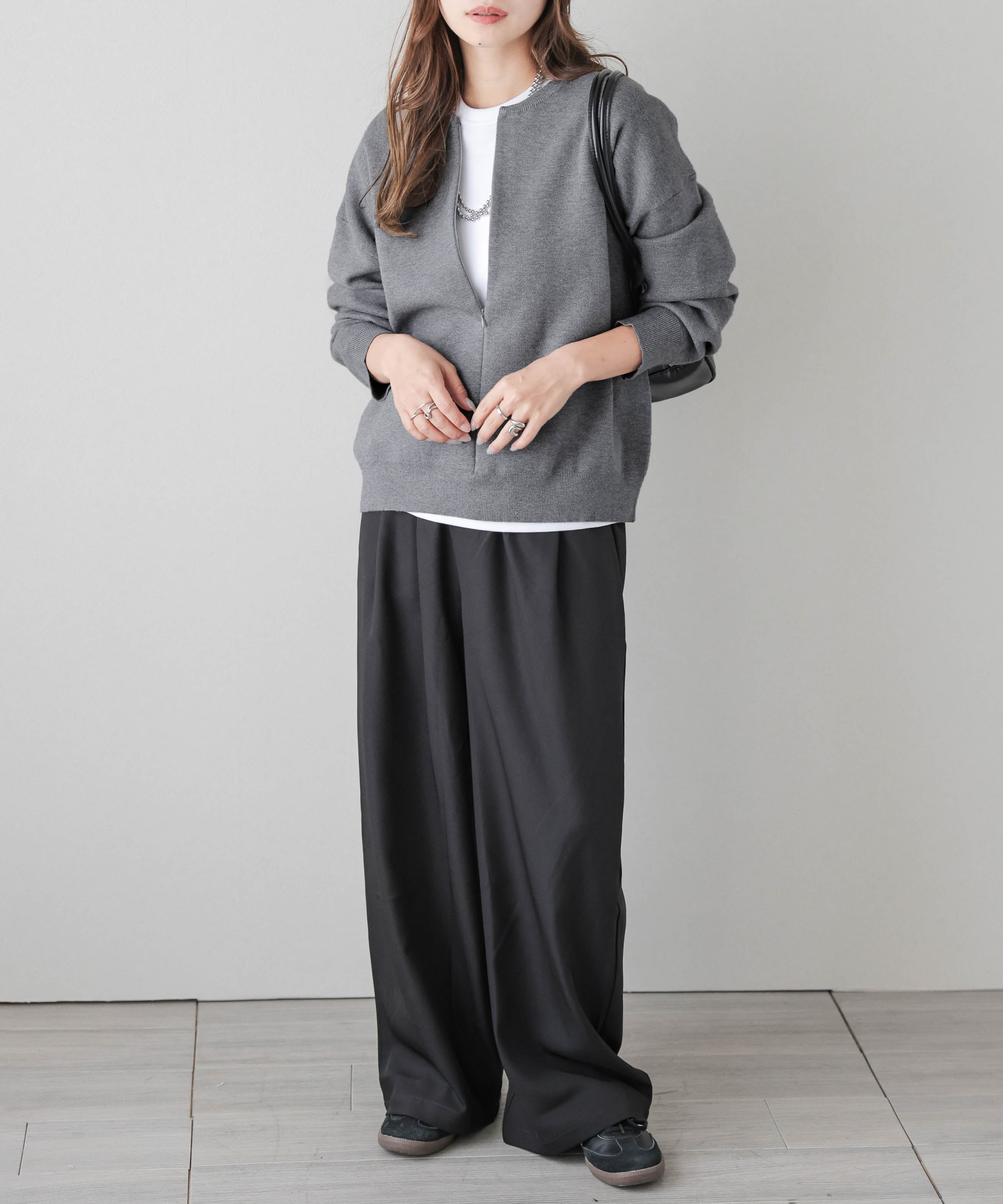 Lajour｜センタージップアップニットトップス | Rakuten Fashion(楽天