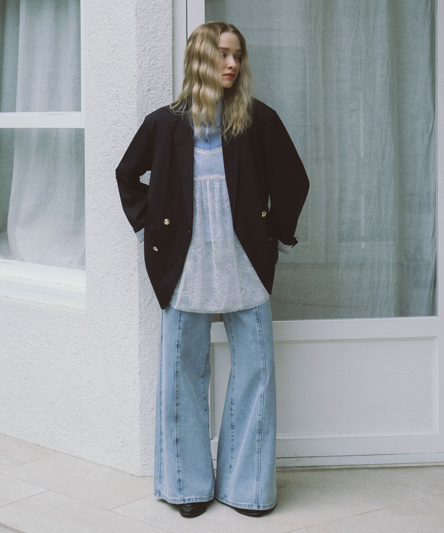 archives｜金釦オーバーショルダーテーラードジャケット | Rakuten