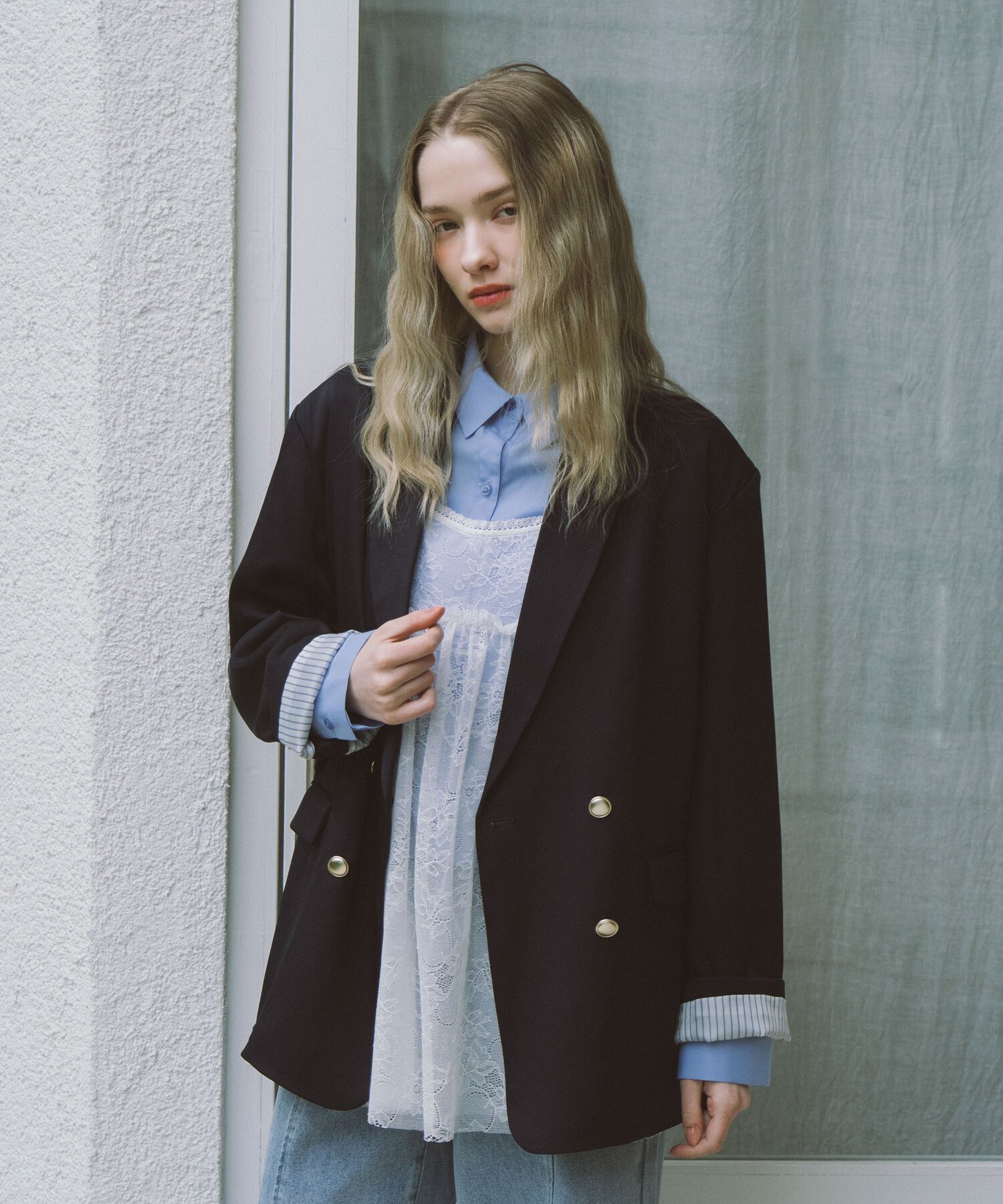 archives｜金釦オーバーショルダーテーラードジャケット | Rakuten