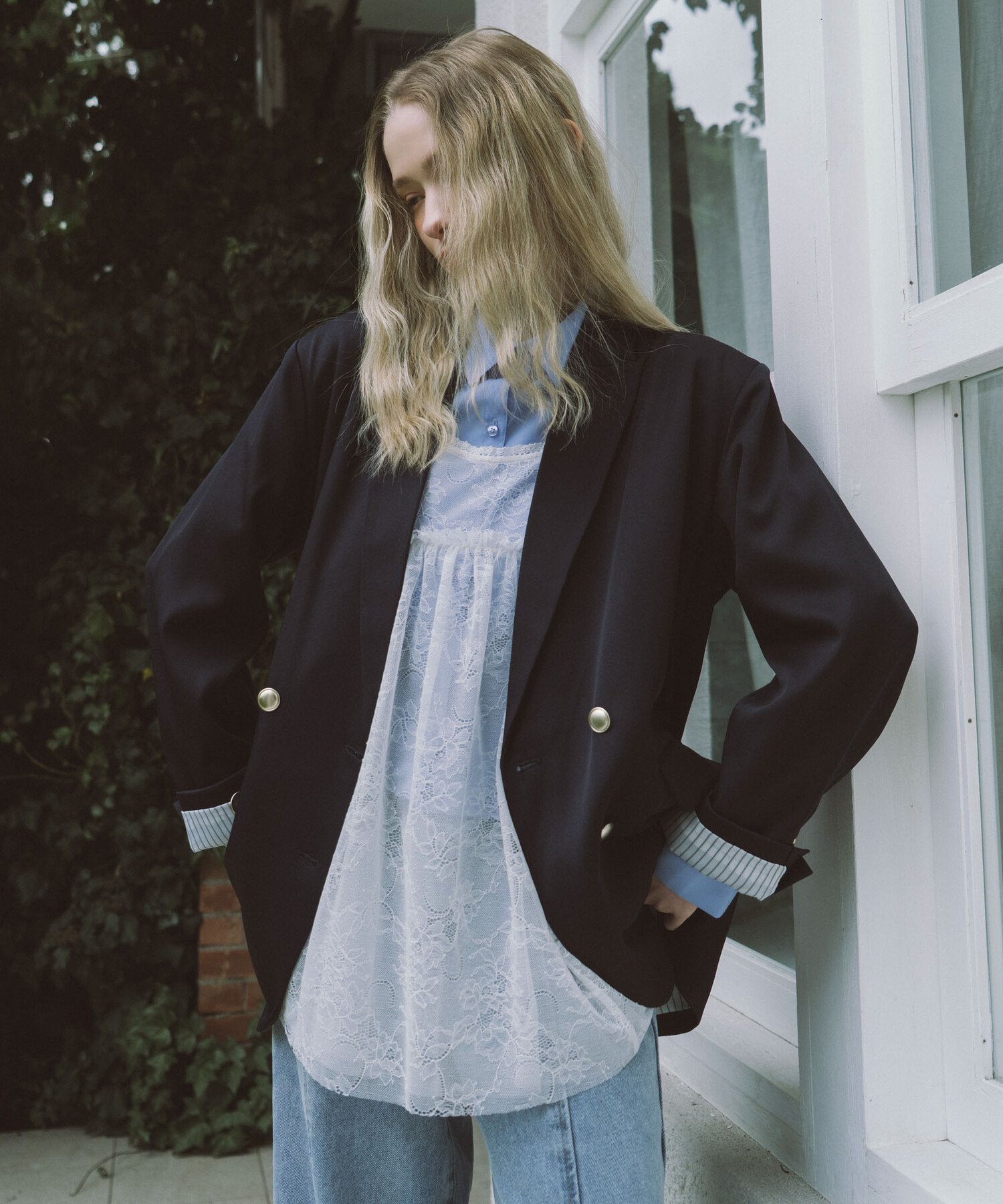 archives｜金釦オーバーショルダーテーラードジャケット | Rakuten