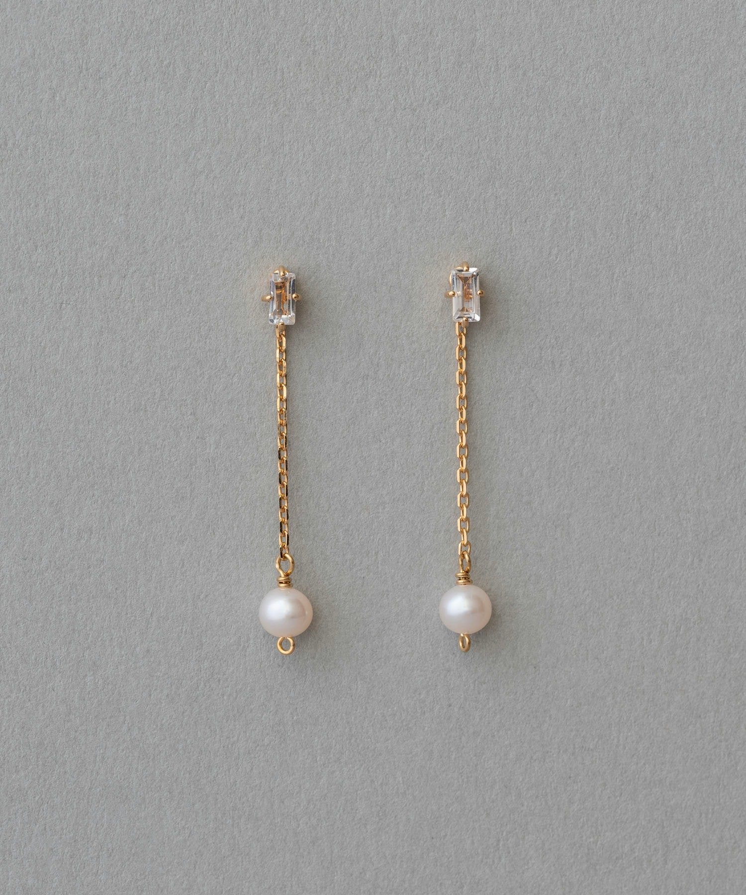 ete｜パール/ホワイトトパーズ ピアス | Rakuten Fashion(楽天