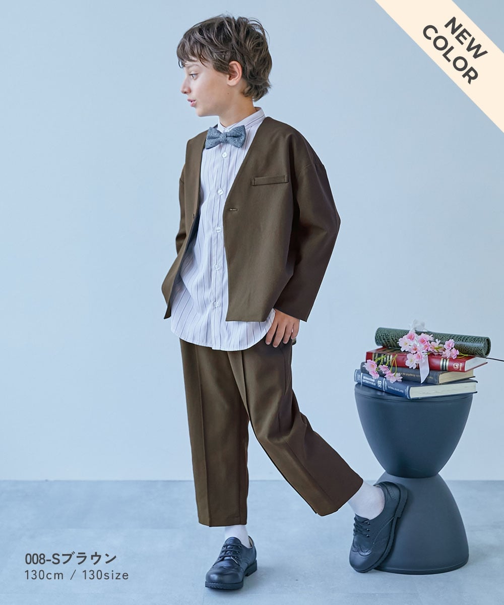 devirock｜フォーマル ノーカラージャケット セットアップ(ロング