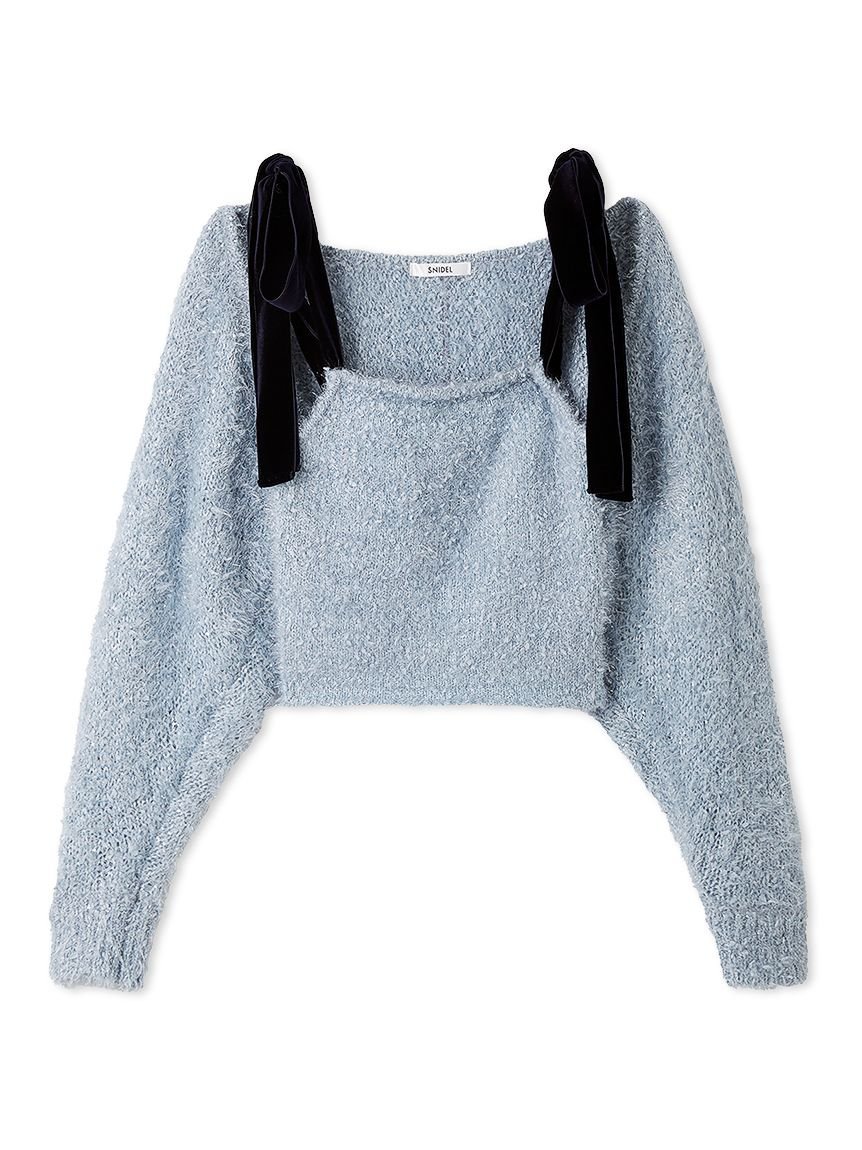 SNIDEL｜ラメニットアンサンブルプルオーバー【カンヘウォン着用