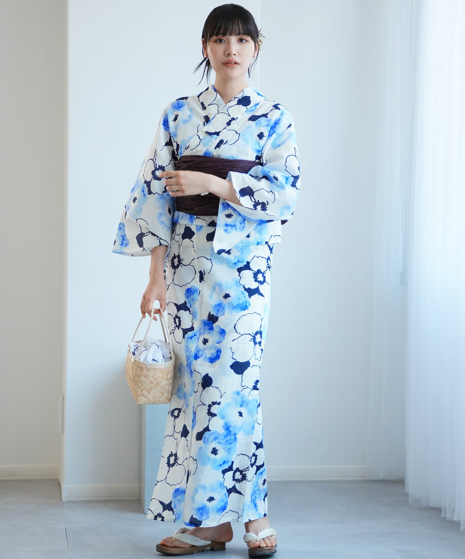 楽天市場】青 椿 浴衣の通販