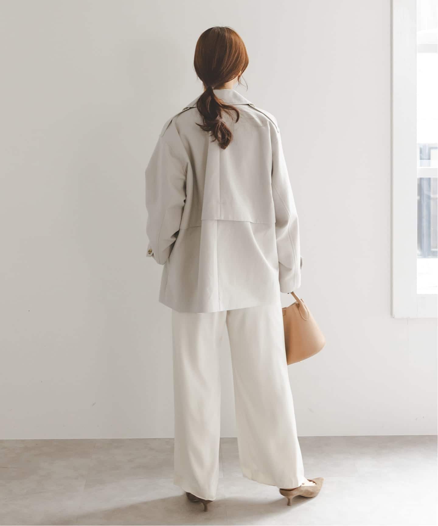 NOBLE｜《WEB限定追加》コットンダブルクロスハーフコート | Rakuten