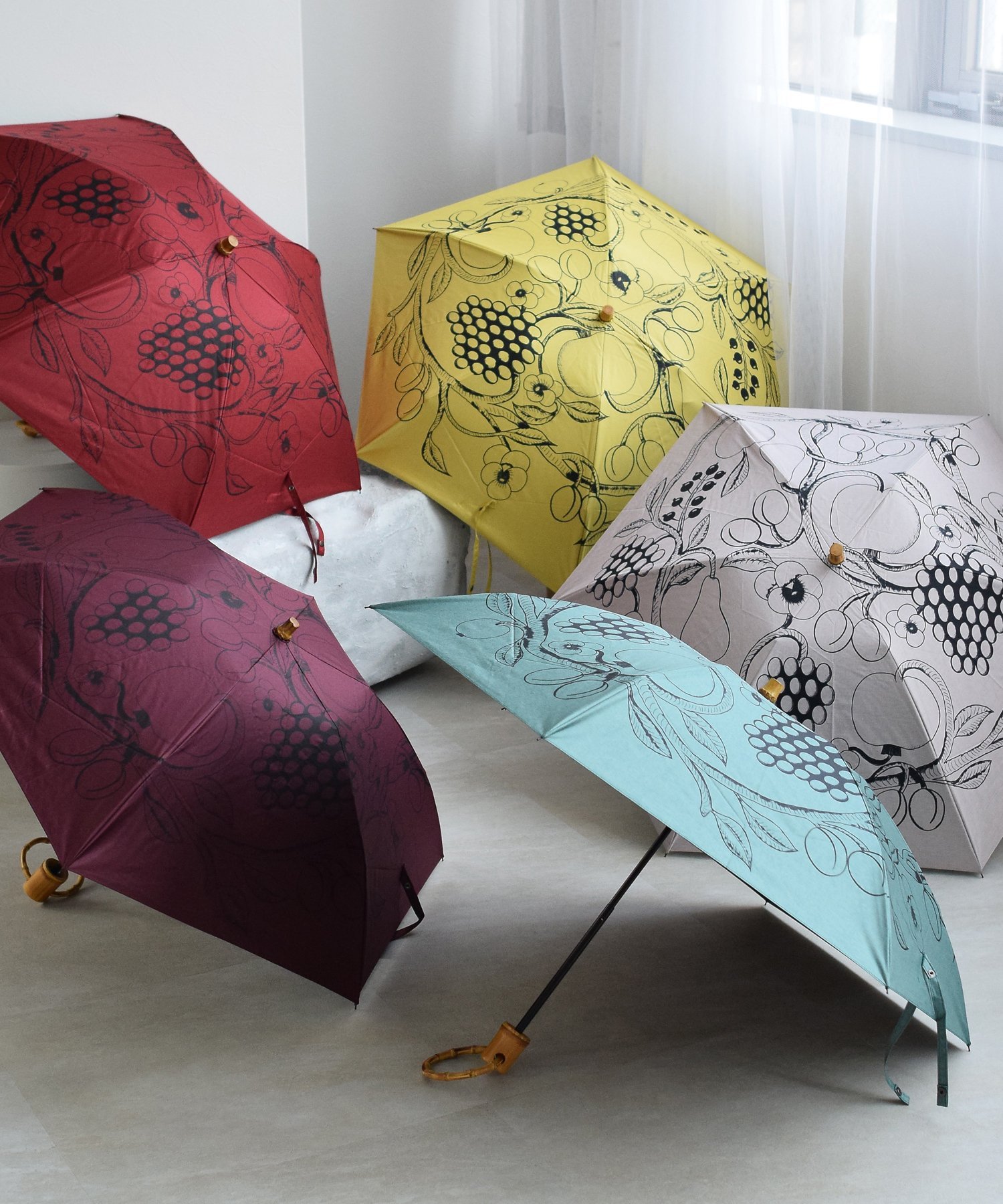 utatane｜utatane*Kuovi 100%完全遮光日傘 折りたたみ 3段50cm