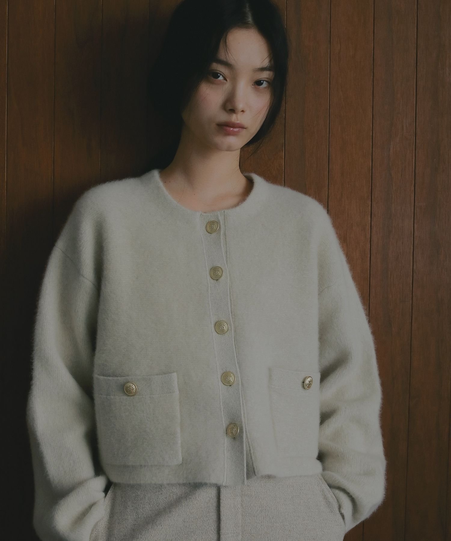 A part by｜CNラクーンコンキンボタンカーディガン | Rakuten Fashion