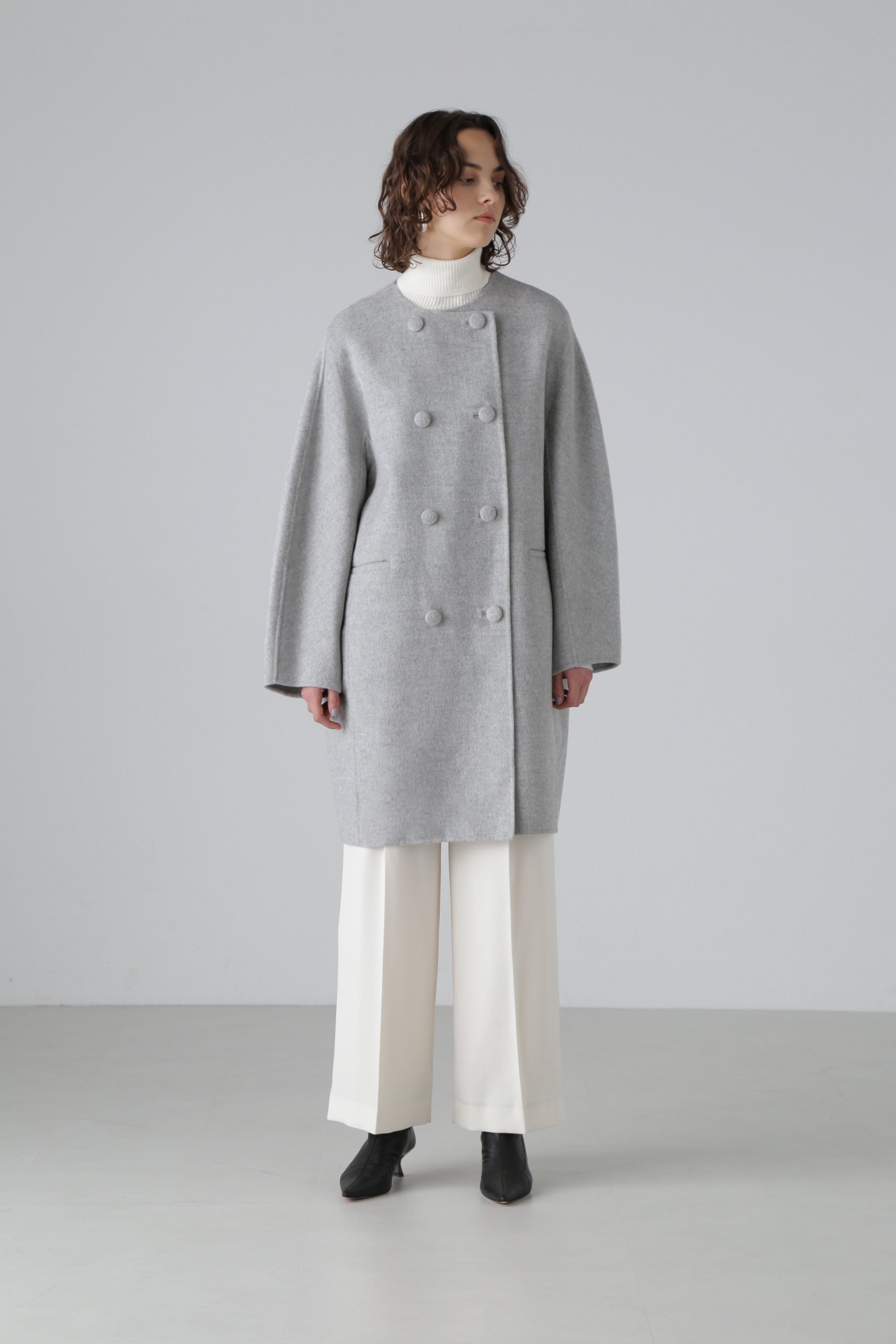 ADORE｜ピュアカシミヤノーカラーコート | Rakuten Fashion(楽天