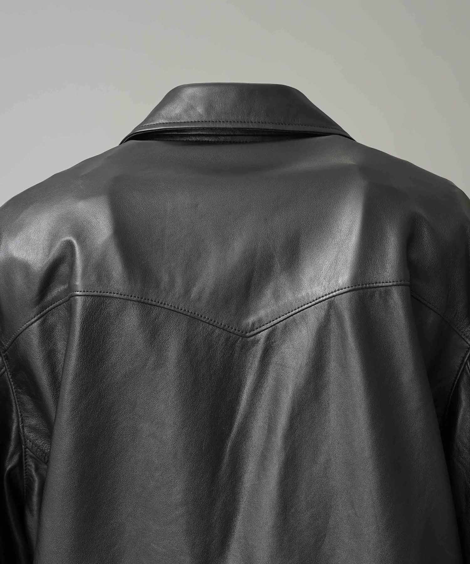 MAISON SPECIAL｜Sheep Leather Tailored Double Rider Jacket