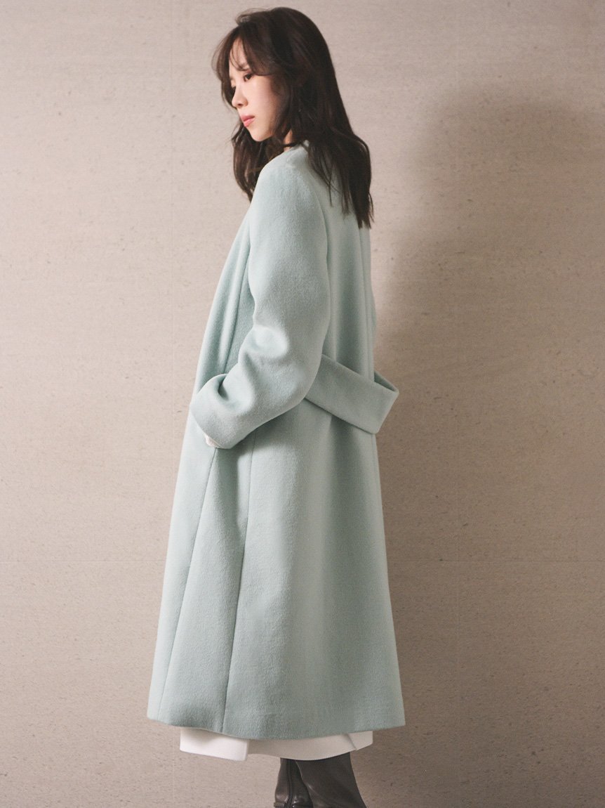 CELFORD｜カシミヤ混ノーカラーコート | Rakuten Fashion(楽天