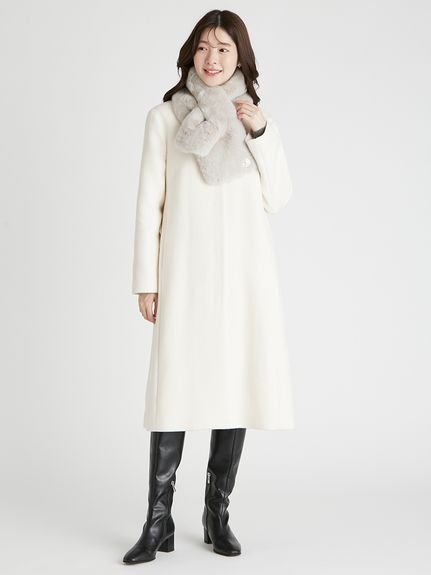 CELFORD｜カシミヤ混ノーカラーコート | Rakuten Fashion(楽天