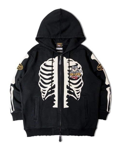 JACKROSE｜【VANSON×GALFY×JACKROSE】骨犬 Zip Hoodie(MENS) | Rakuten