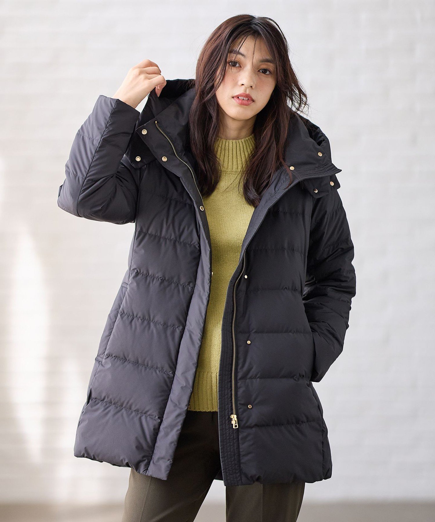 ANY｜【フード取り外し可能】楽映えリッチロング丈ダウン | Rakuten