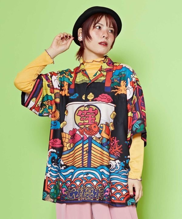 Amina Collection｜【カヤ】《中村杏子×倭物やカヤ》来福シャツ