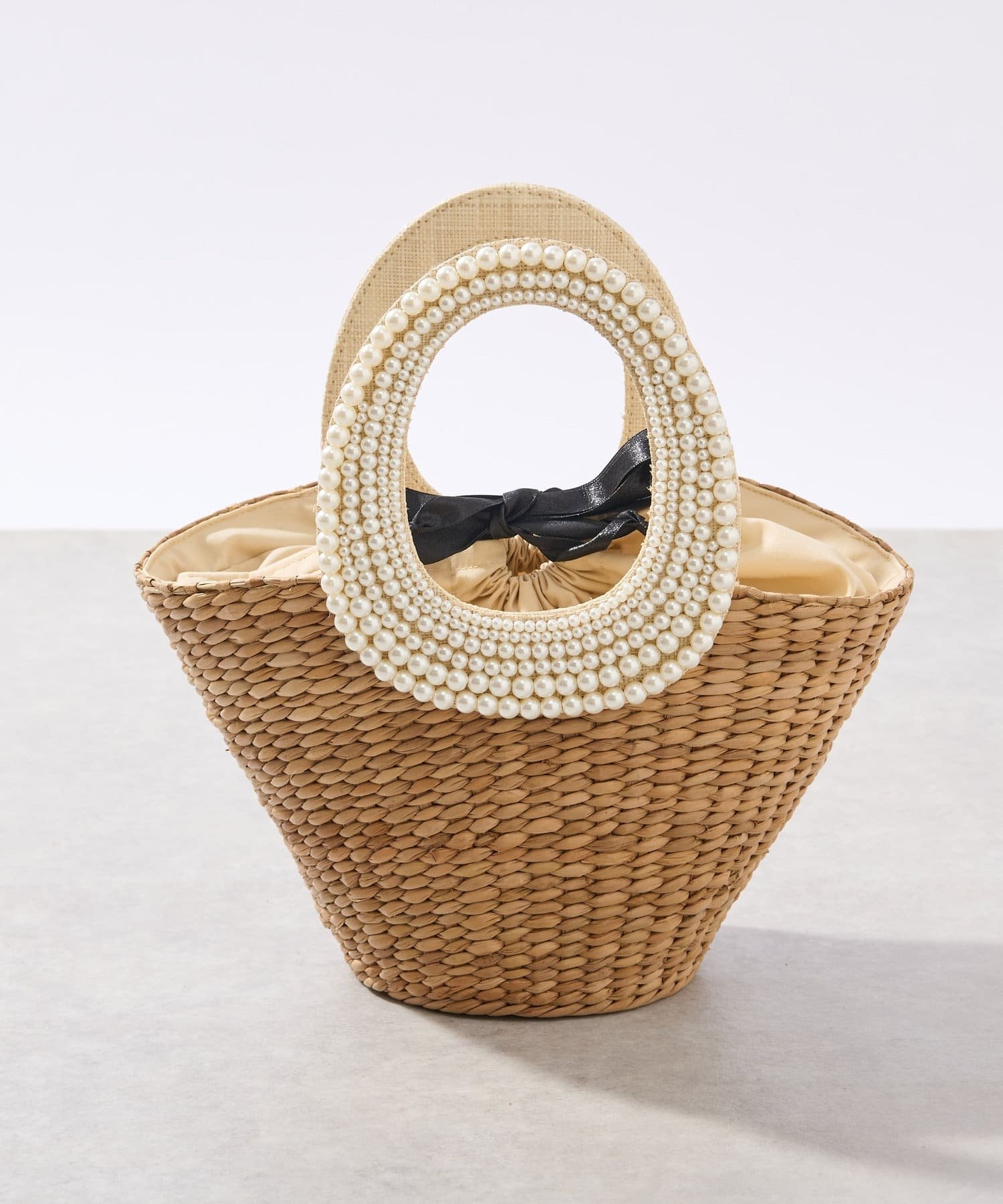 La boutique BonBon｜【復刻!】パールハンドルバスケットS/チェーン付