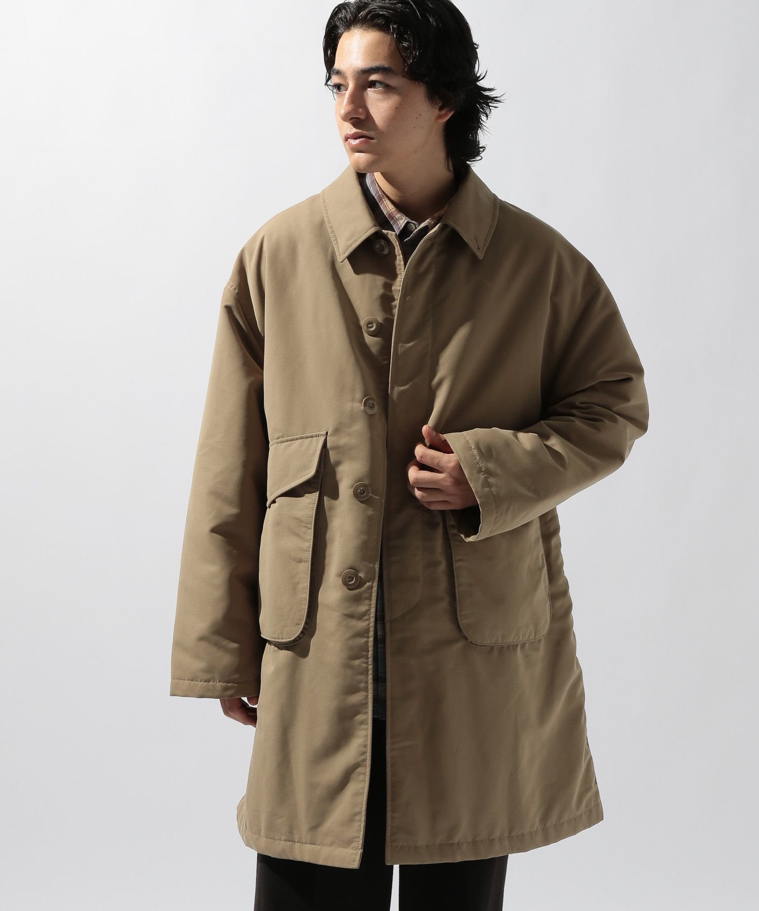 niko and ｜中綿パッチステンカラーコート | Rakuten Fashion(楽天