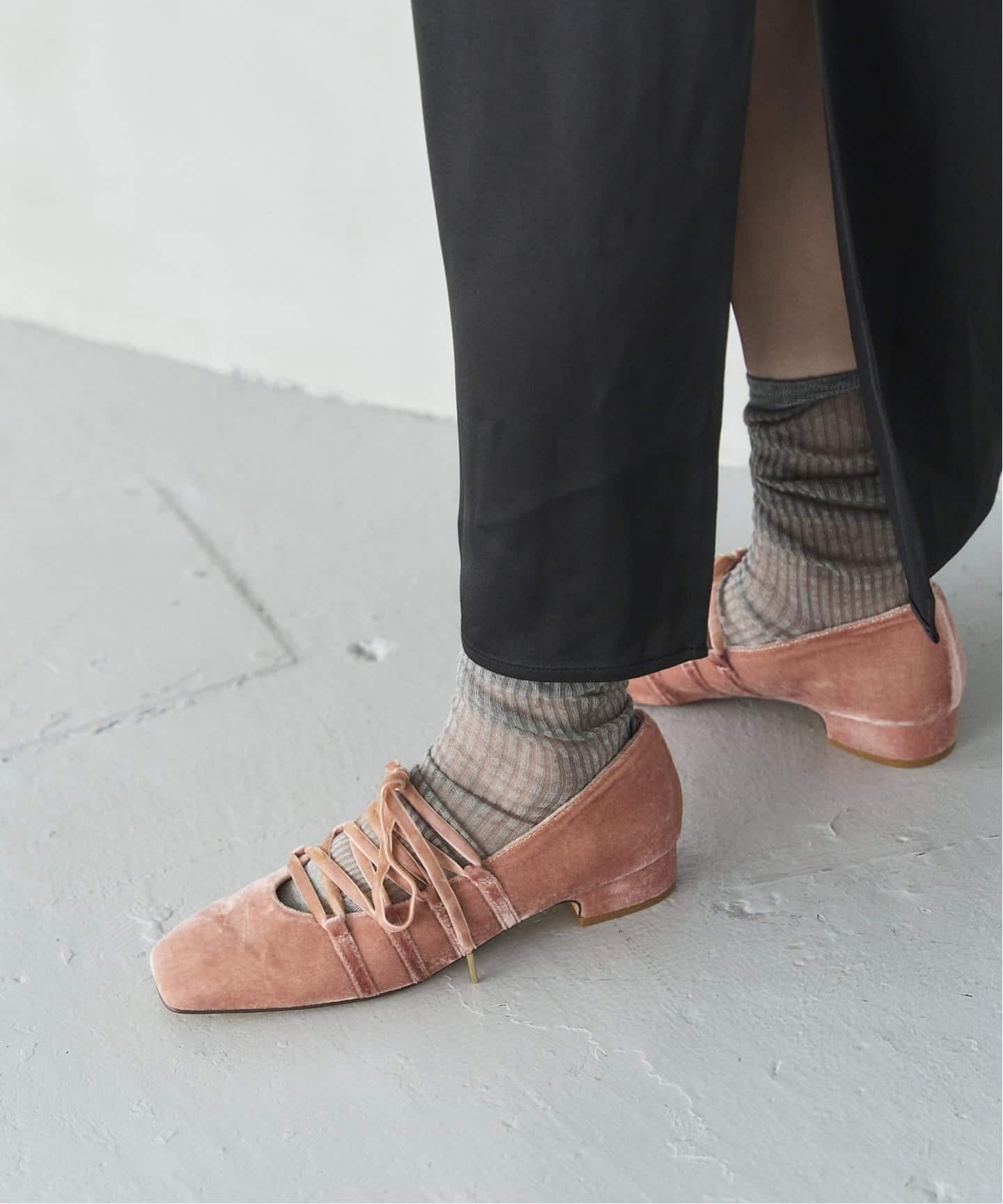 LE TALON｜《追加》3cmスクエアレースアップパンプス | Rakuten