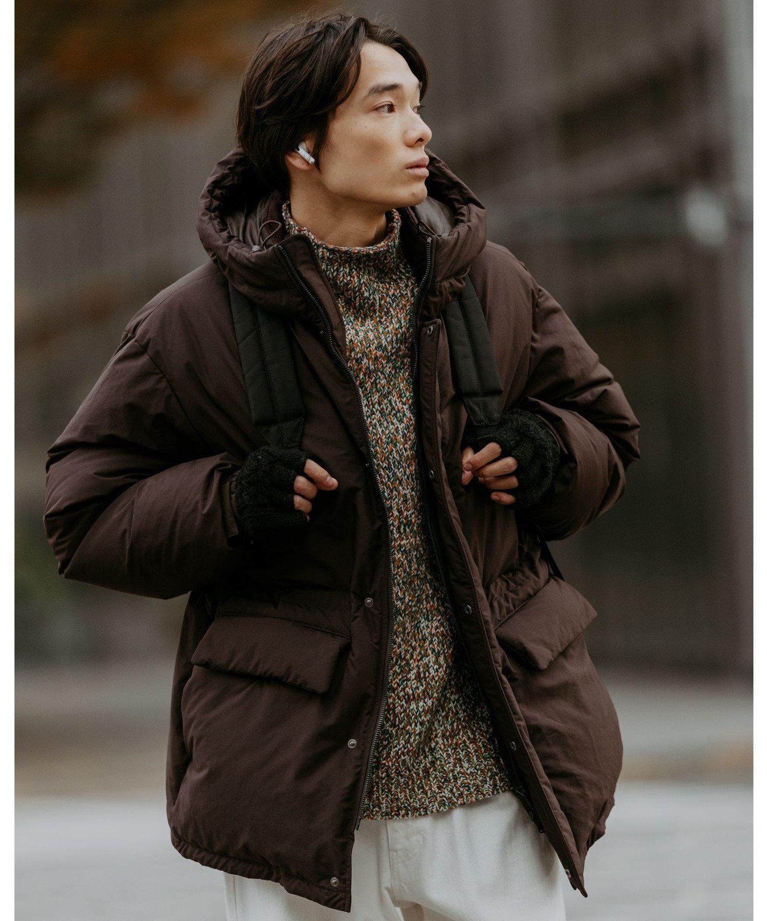 UNITED ARROWS green label relaxing｜DICROS フード ダウン ブルゾン