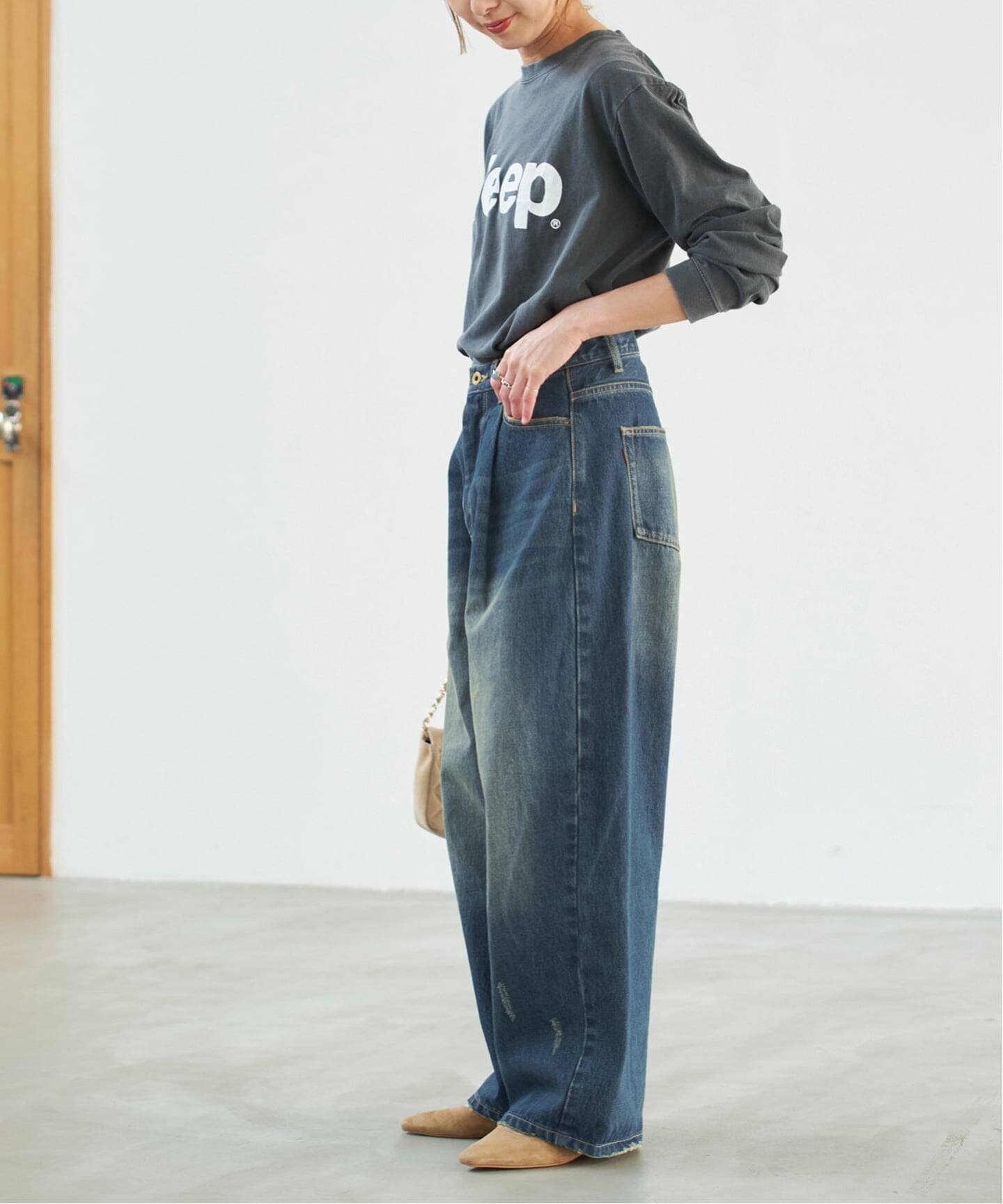 Spick & Span｜《WEB限定 / 追加2予約》5 1/2 TUCKBARREL DENIM