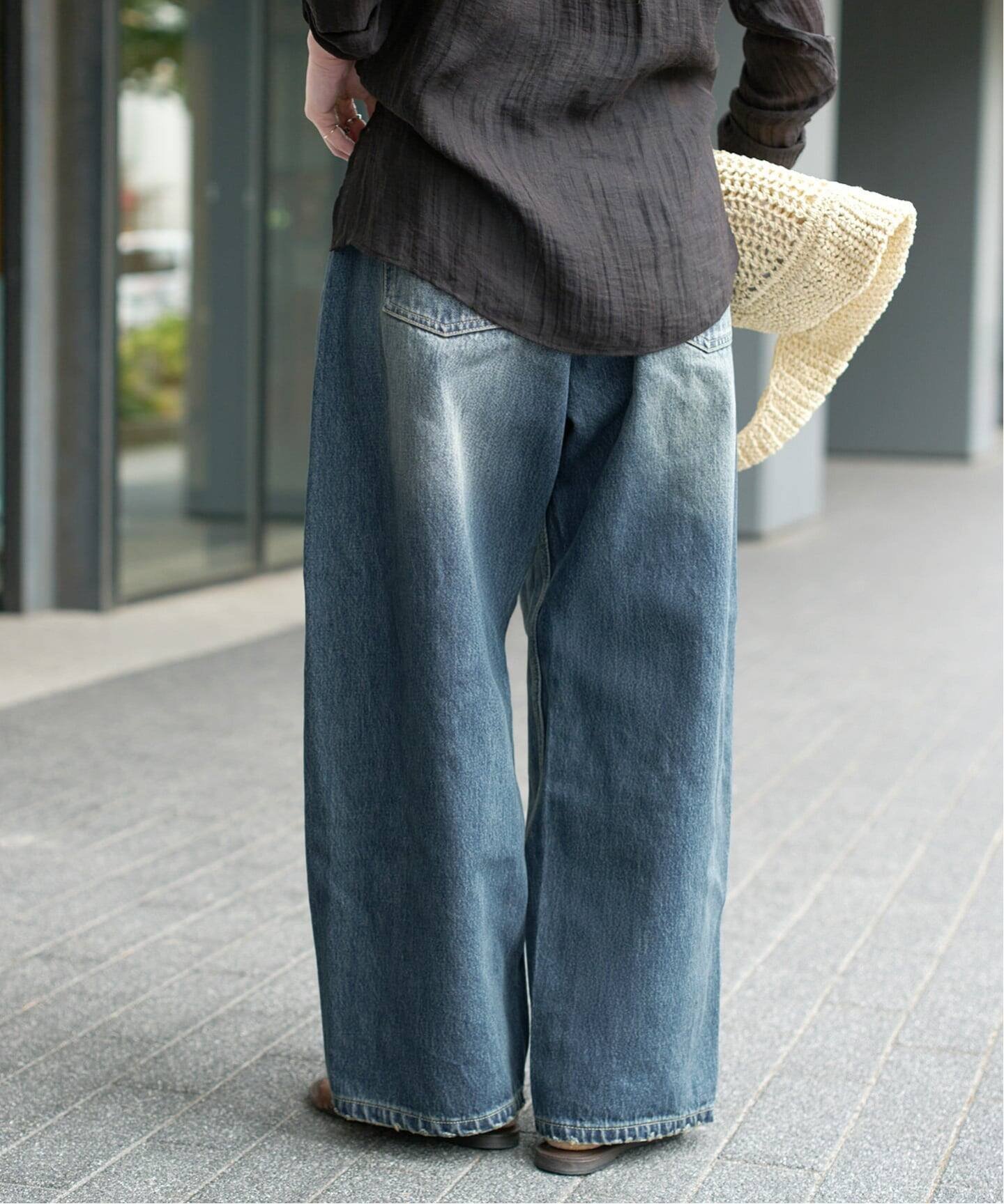 Spick & Span｜《WEB限定 / 追加2予約》5 1/2 TUCKBARREL DENIM