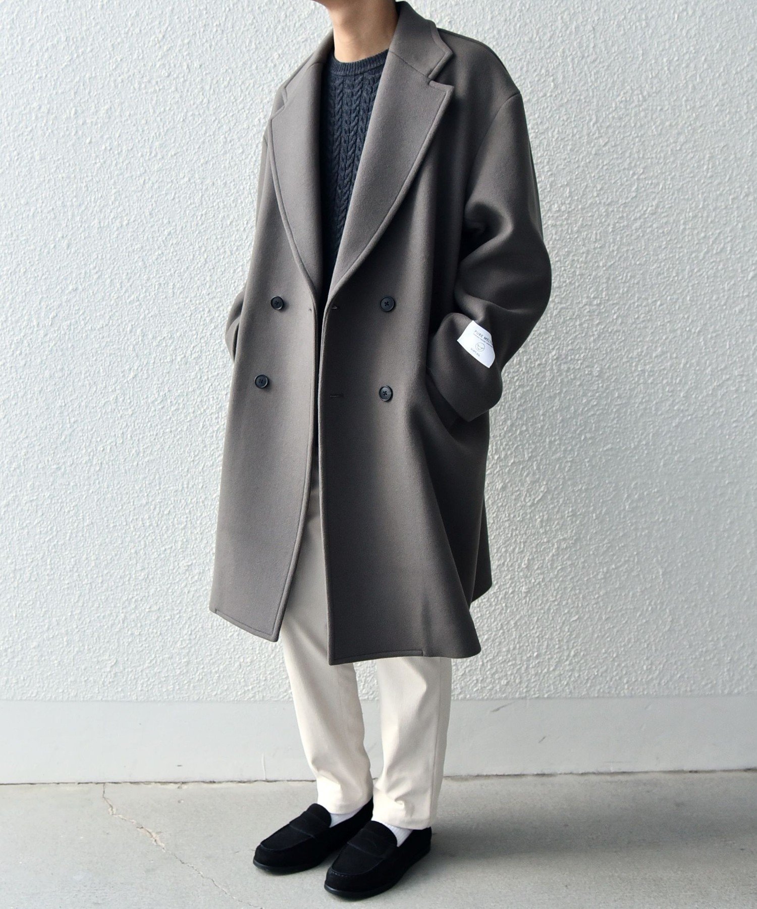 SHIPS｜SHIPS any: PURE WOOL MELTON ダブル チェスターコート