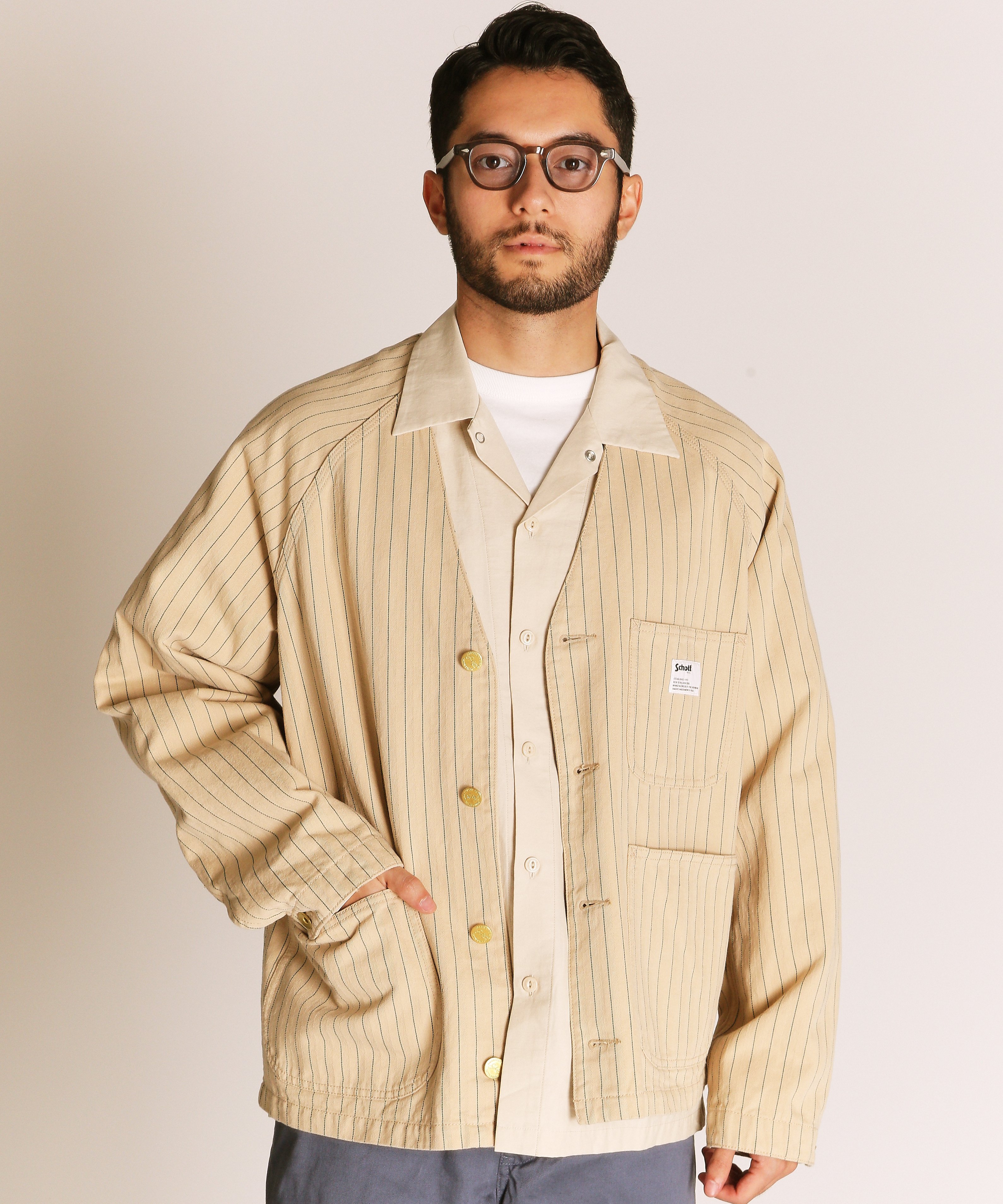 Schott｜STRIPE ENGINEER JACKET/ストライプ エンジニア ジャケット