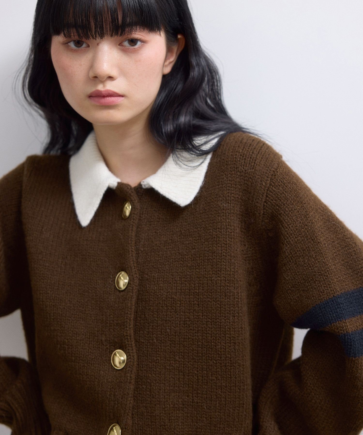 ADAM ET ROPE'｜【WEB限定】ポロニットカーディガン | Rakuten Fashion