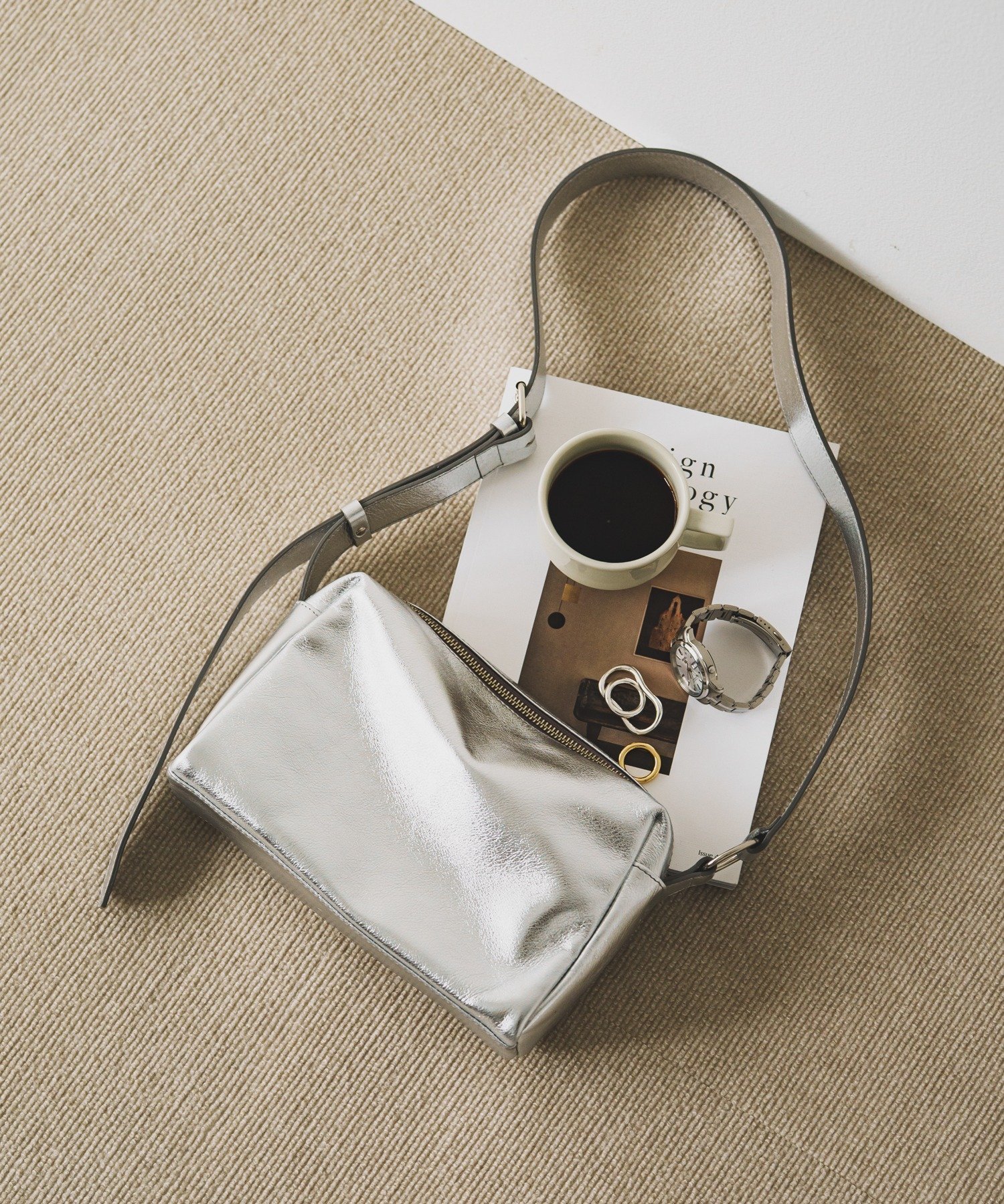 russet｜レザースクエアショルダーバッグ | Rakuten Fashion(楽天