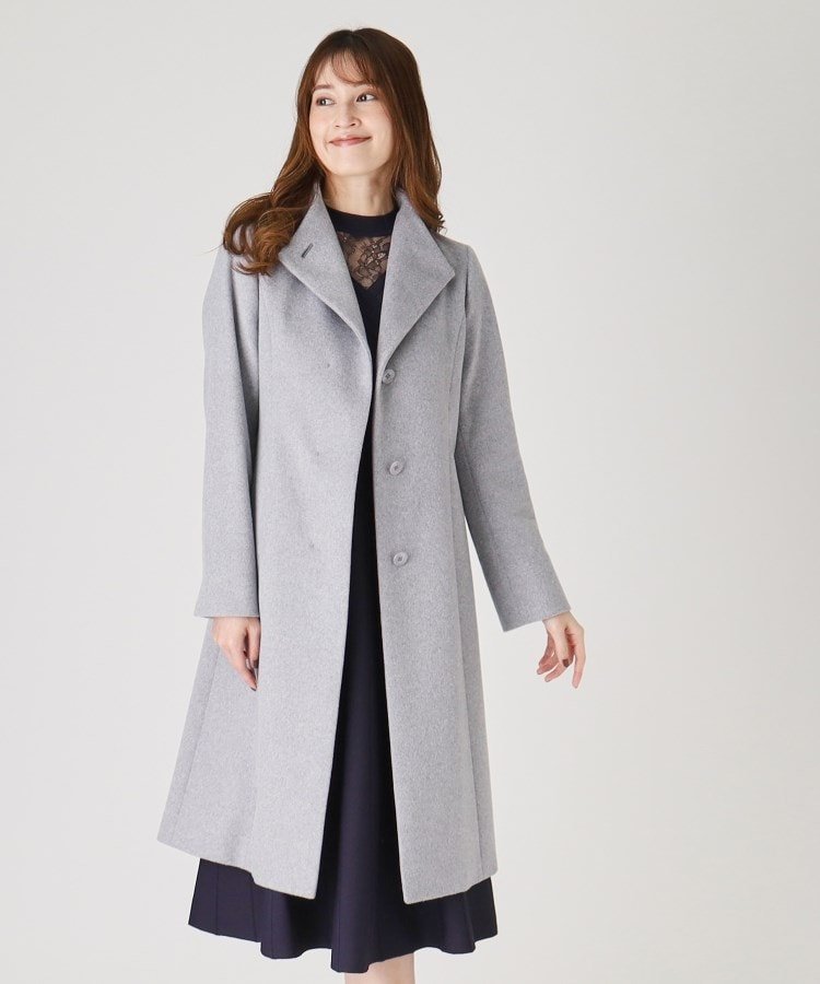 COUP DE CHANCE｜【カシミヤ混/日本製】Iラインスタンドウィングカラー