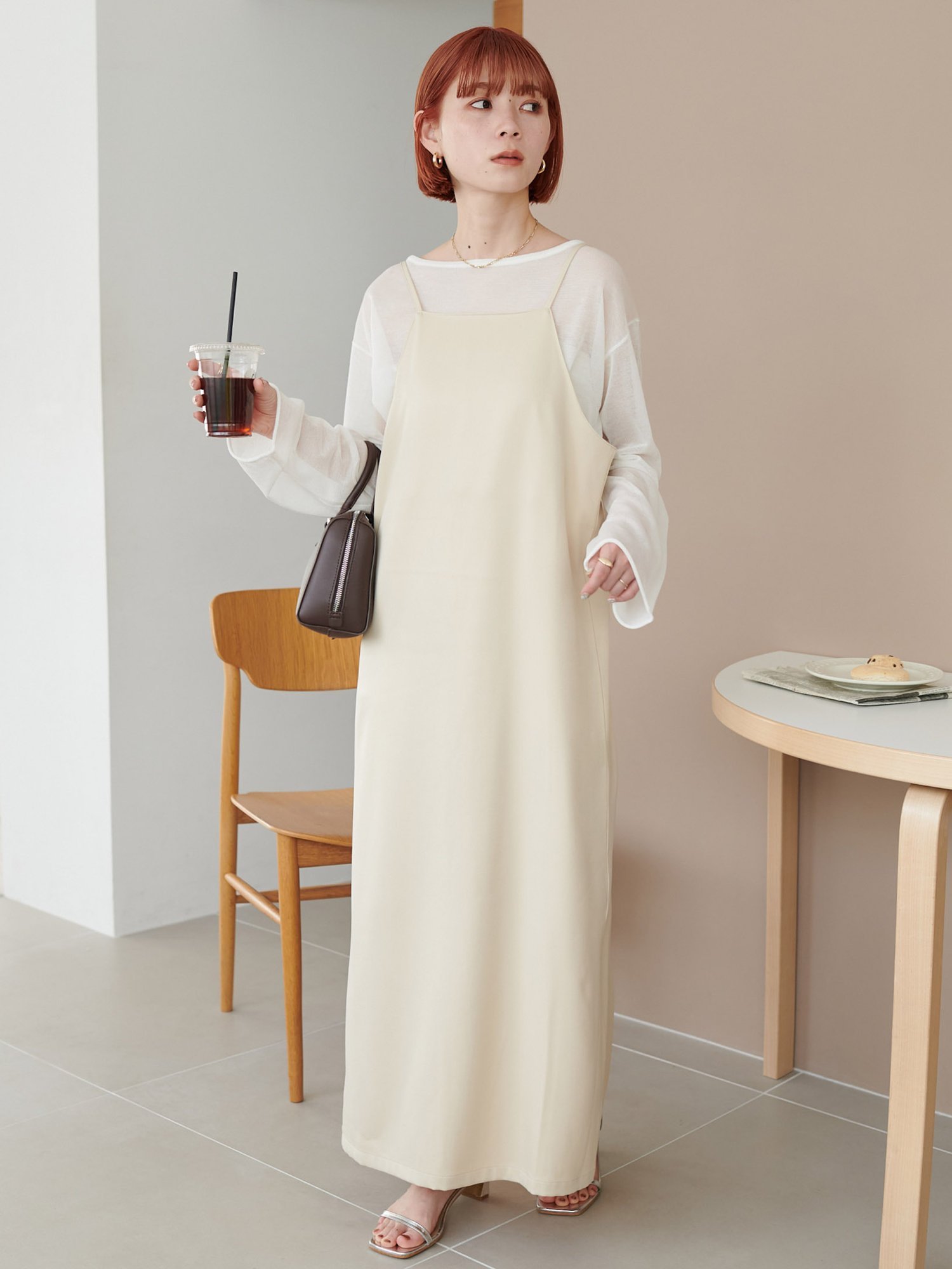 Discoat｜【新色追加!/ベストセラー】マキシキャミワンピース《WEB限定