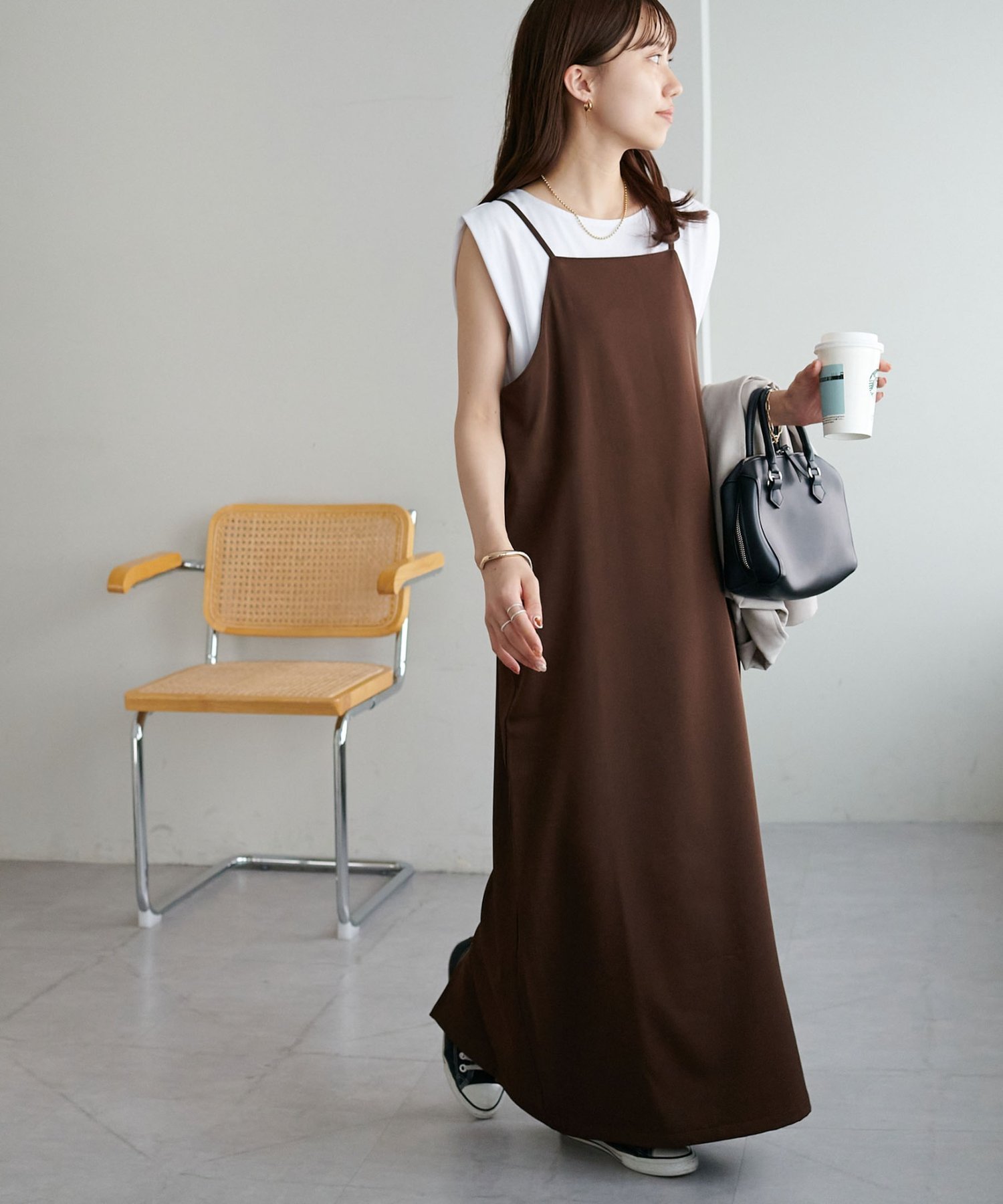 Discoat｜【新色追加!/ベストセラー】マキシキャミワンピース《WEB限定