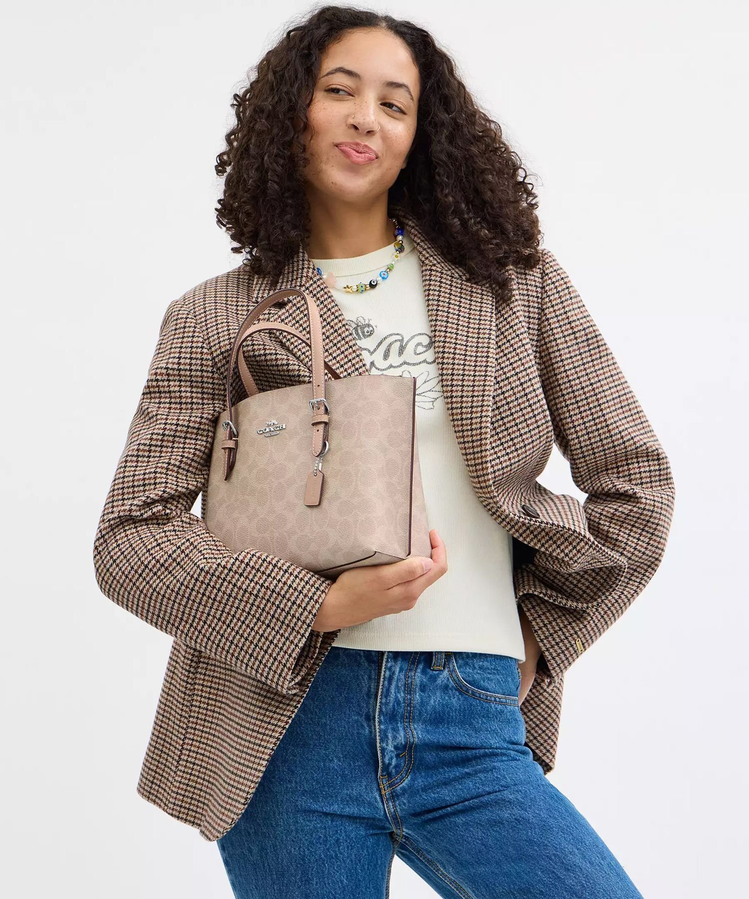 COACH OUTLET｜モリー トート バッグ 25・シグネチャー キャンバス